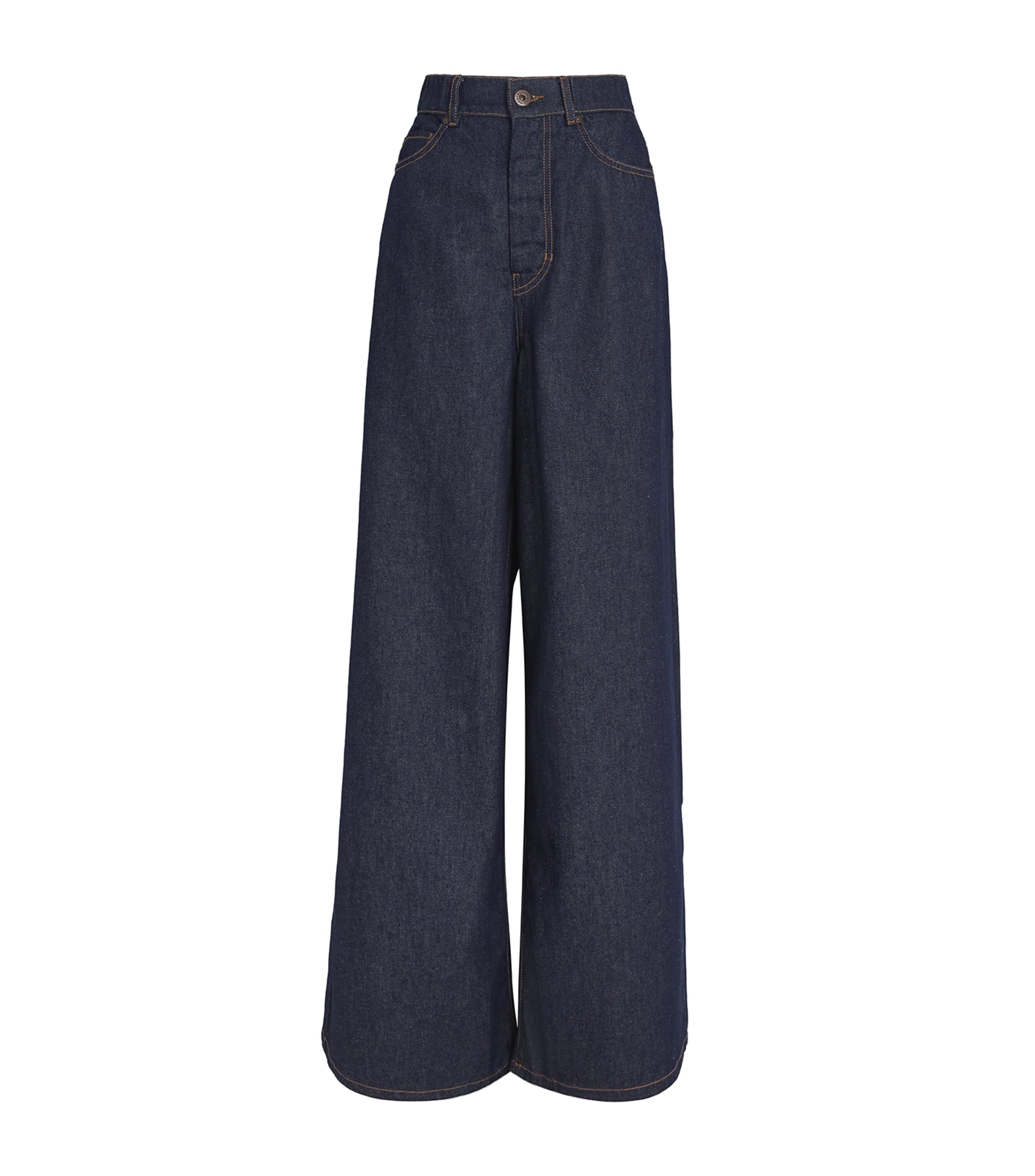 Shop Weekend Max Mara Wide-leg Jeans In Blue