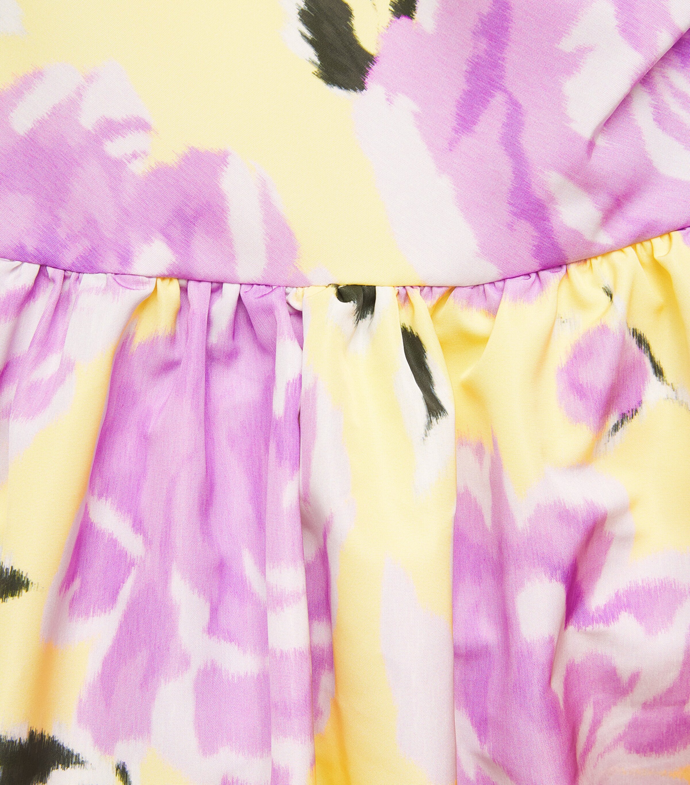 Patou Womens One-Shoulder Printed Mini Dress Peony Garden Image 6