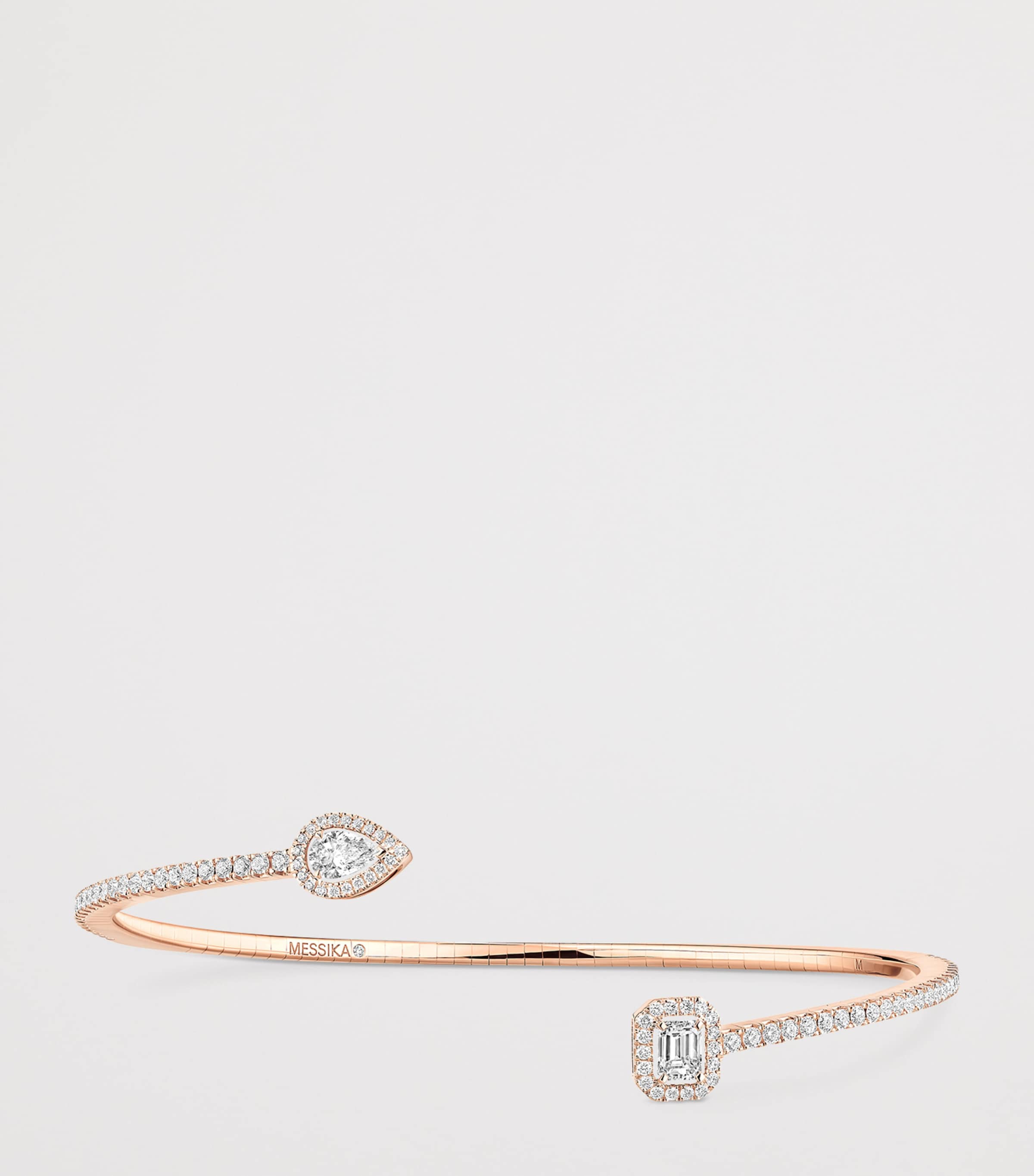 Messika My Twin Rose Gold and Diamond Bangle (0.85ct) Pink Gold Image 3