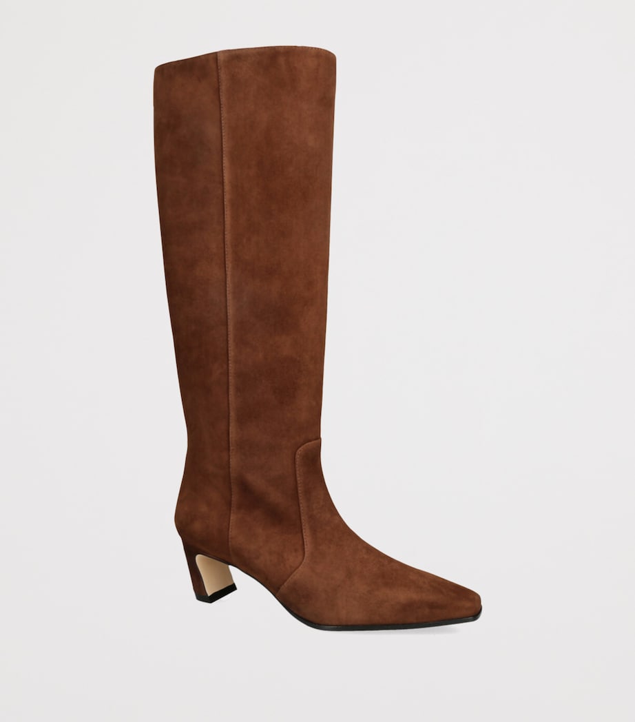 Suede Stassi Knee-High Boots 50 BROWN Image 3