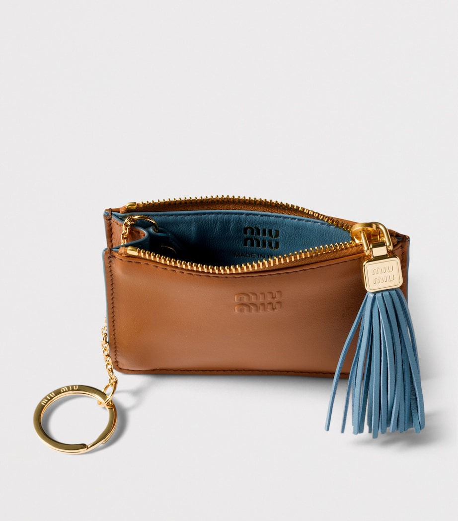 Calfskin Tassel Card Holder F0NP5 Image 4