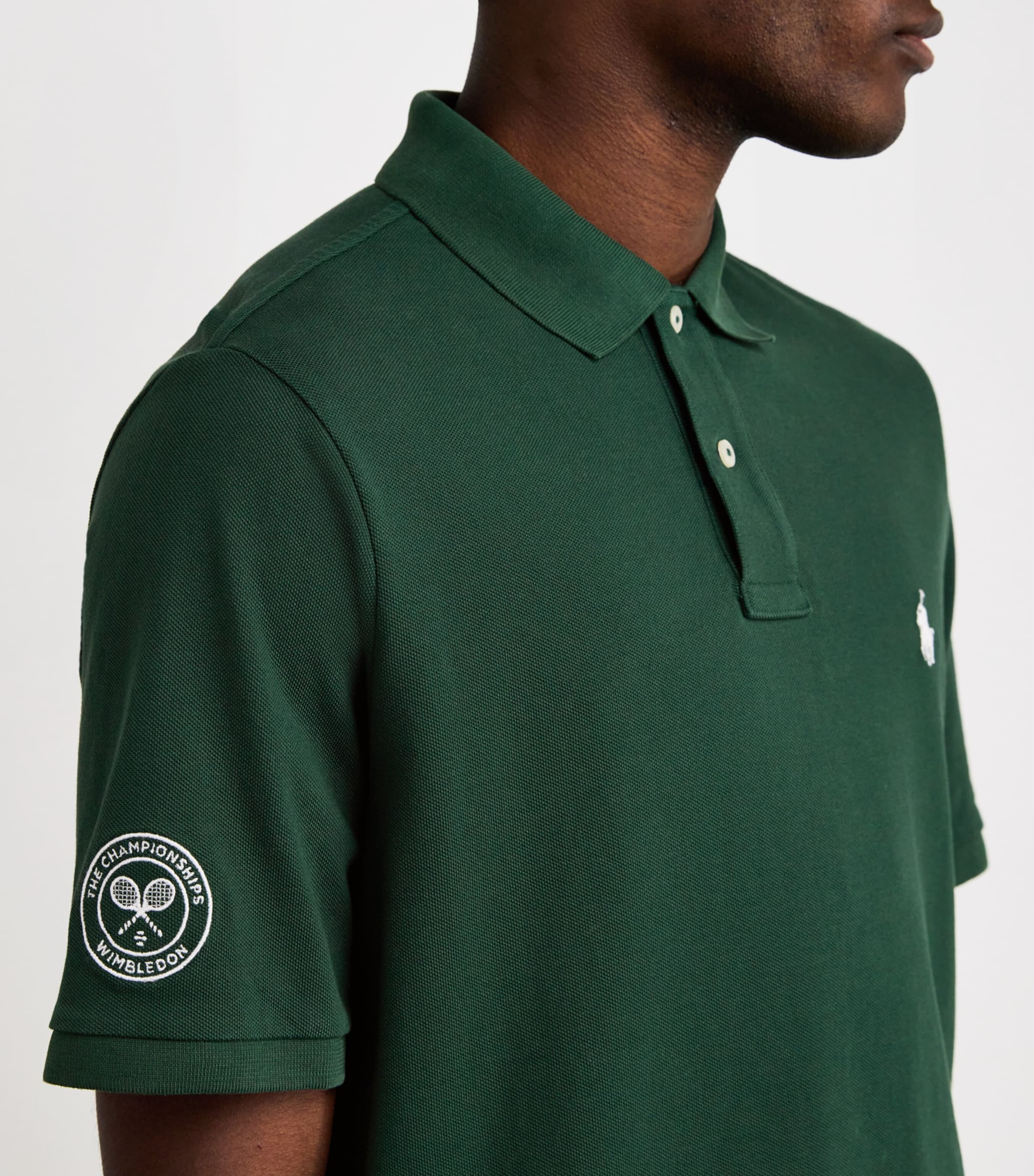 Polo Ralph Lauren Green x Wimbledon Cotton Mesh Polo Shirt