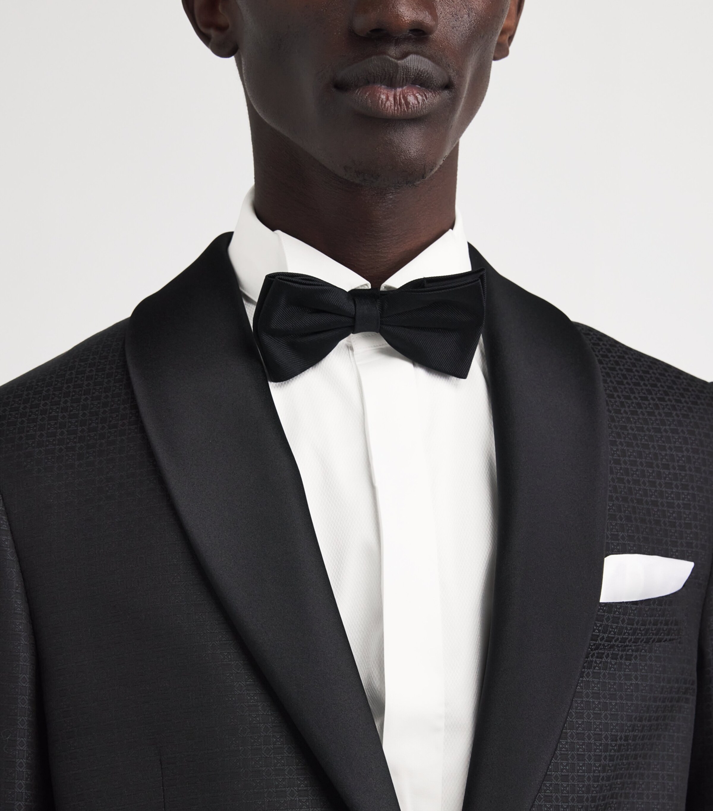 Corneliani Mens Cotton Evening Shirt Optical White Image 3