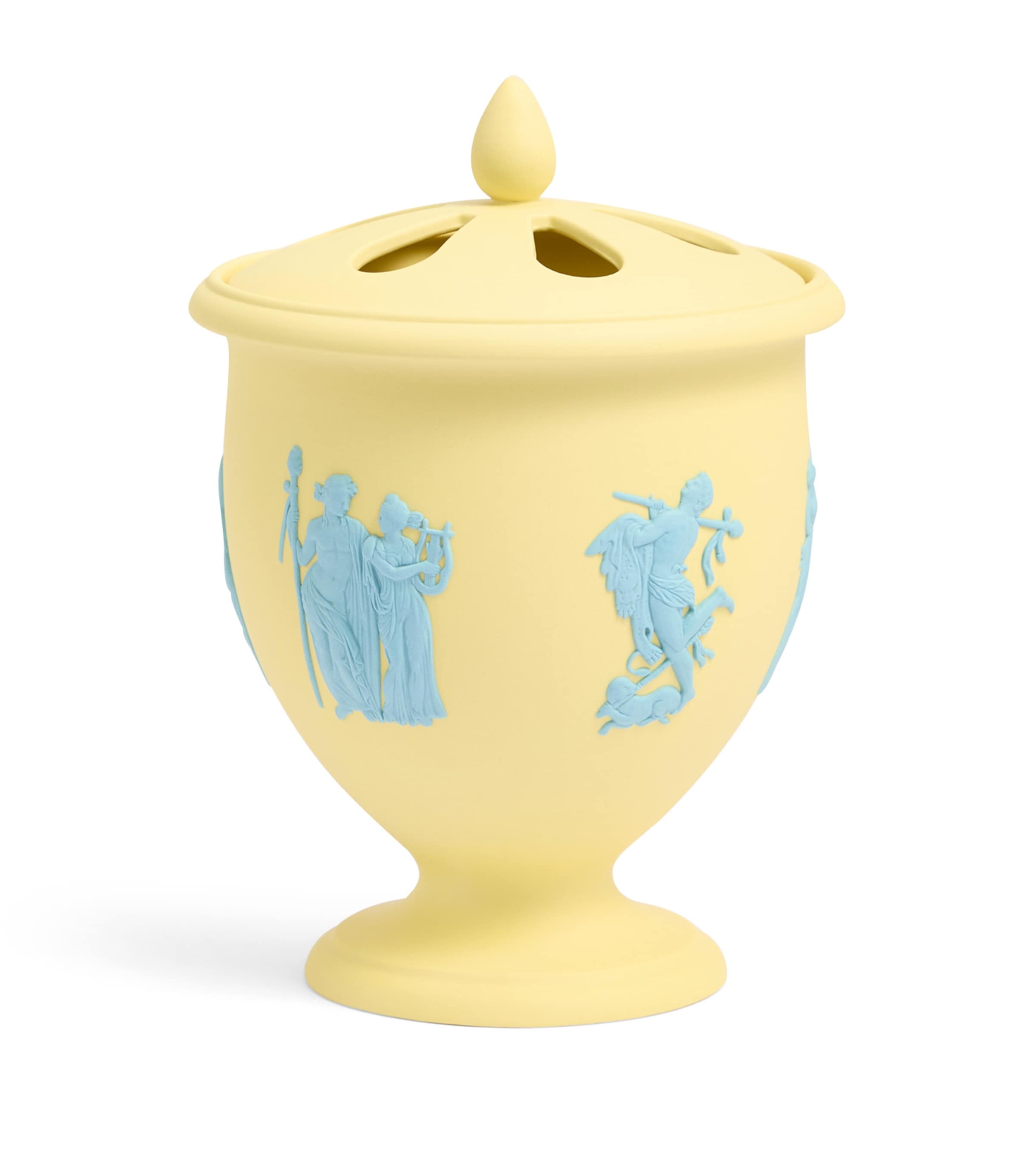 Wedgwood Bacchus Flower Vase In Yellow