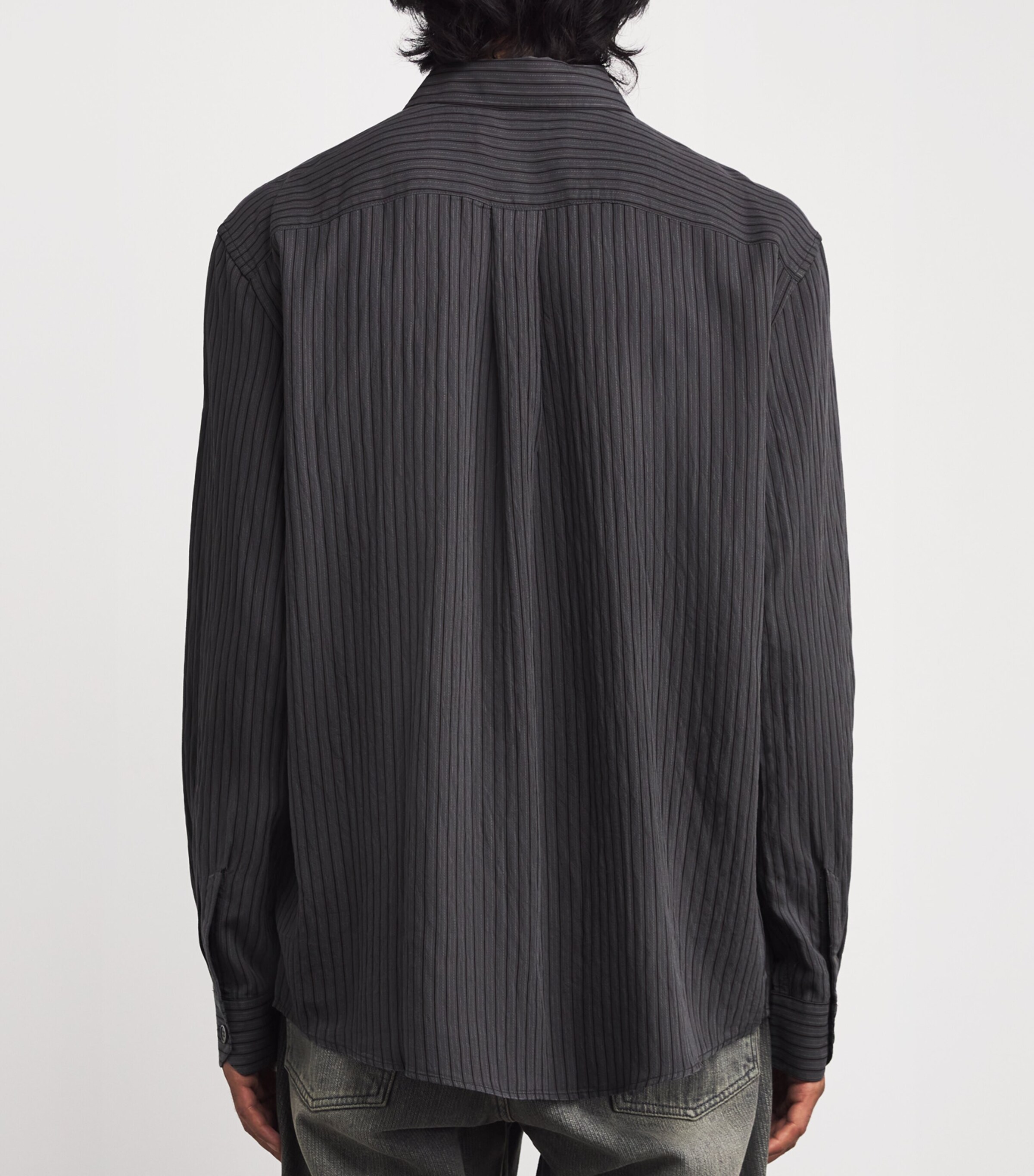 Our Legacy Mens Stripe Beyond Shirt Iron Stripe Ceremony Image 4