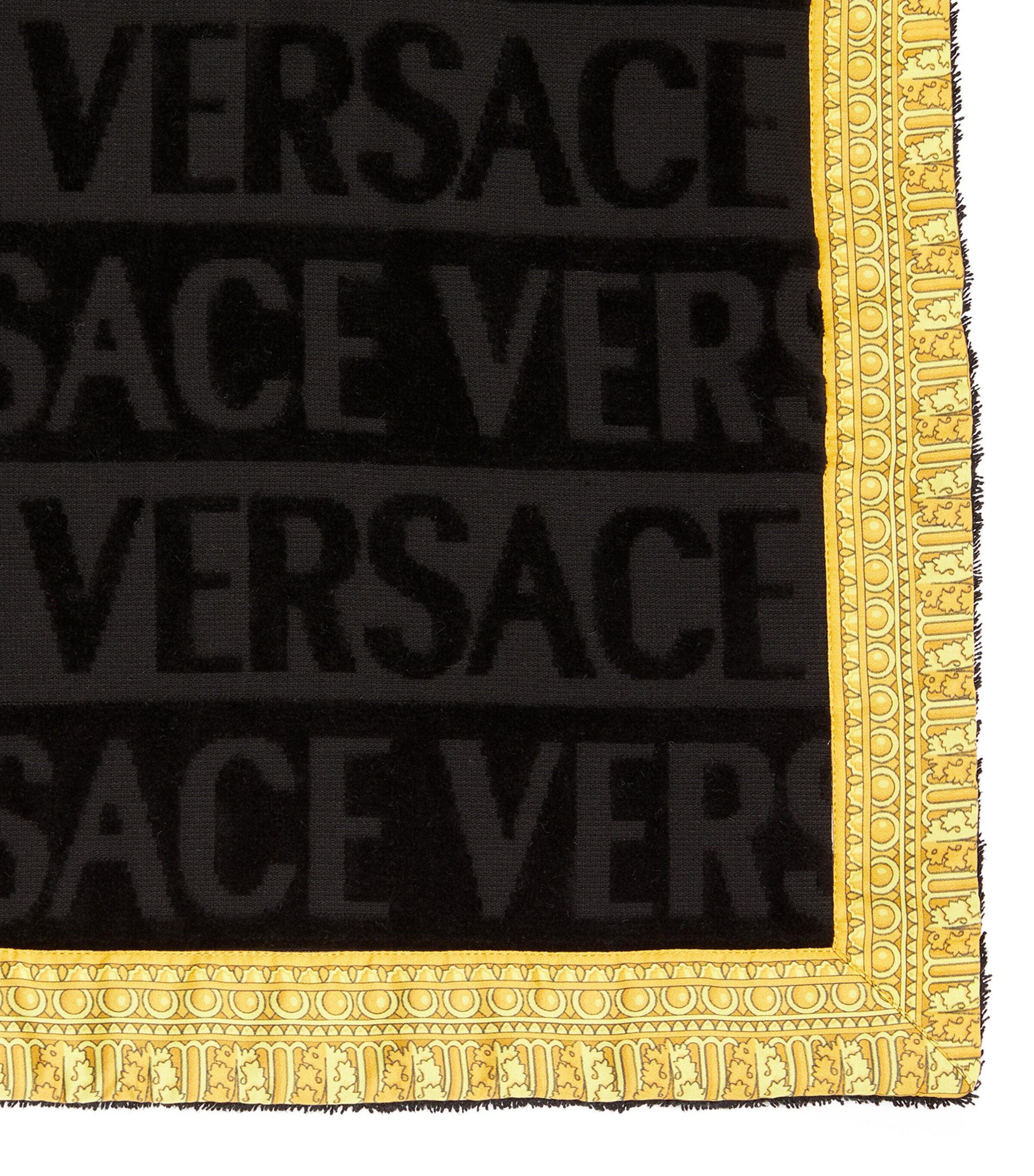 Versace Baroque Bath Mat (80cm x 60cm) Black Image 4