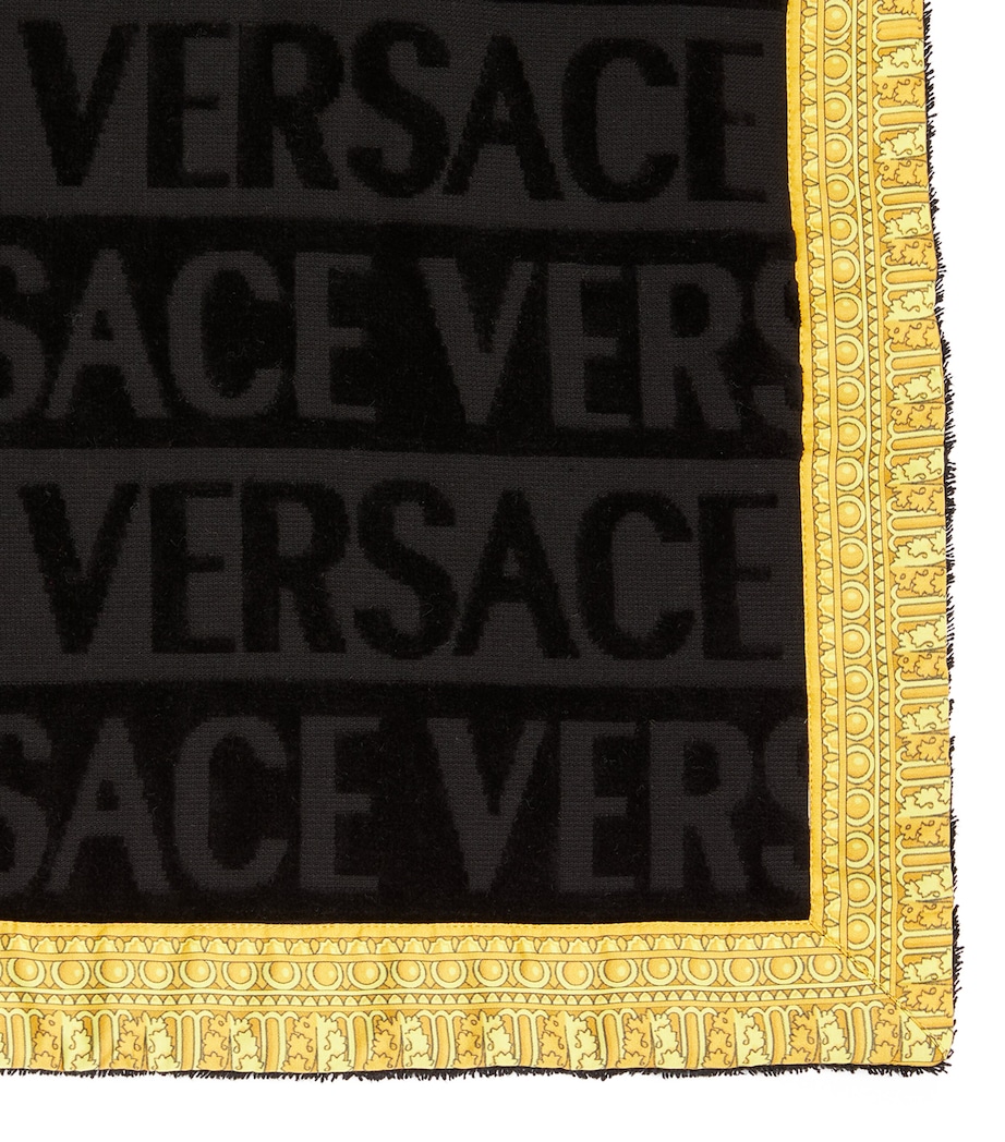 Versace Baroque Bath Mat (80cm x 60cm) Black Image 4