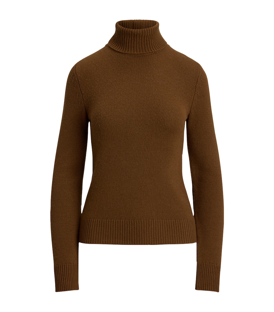 Cashmere Rollneck Sweater COGNAC Image 1