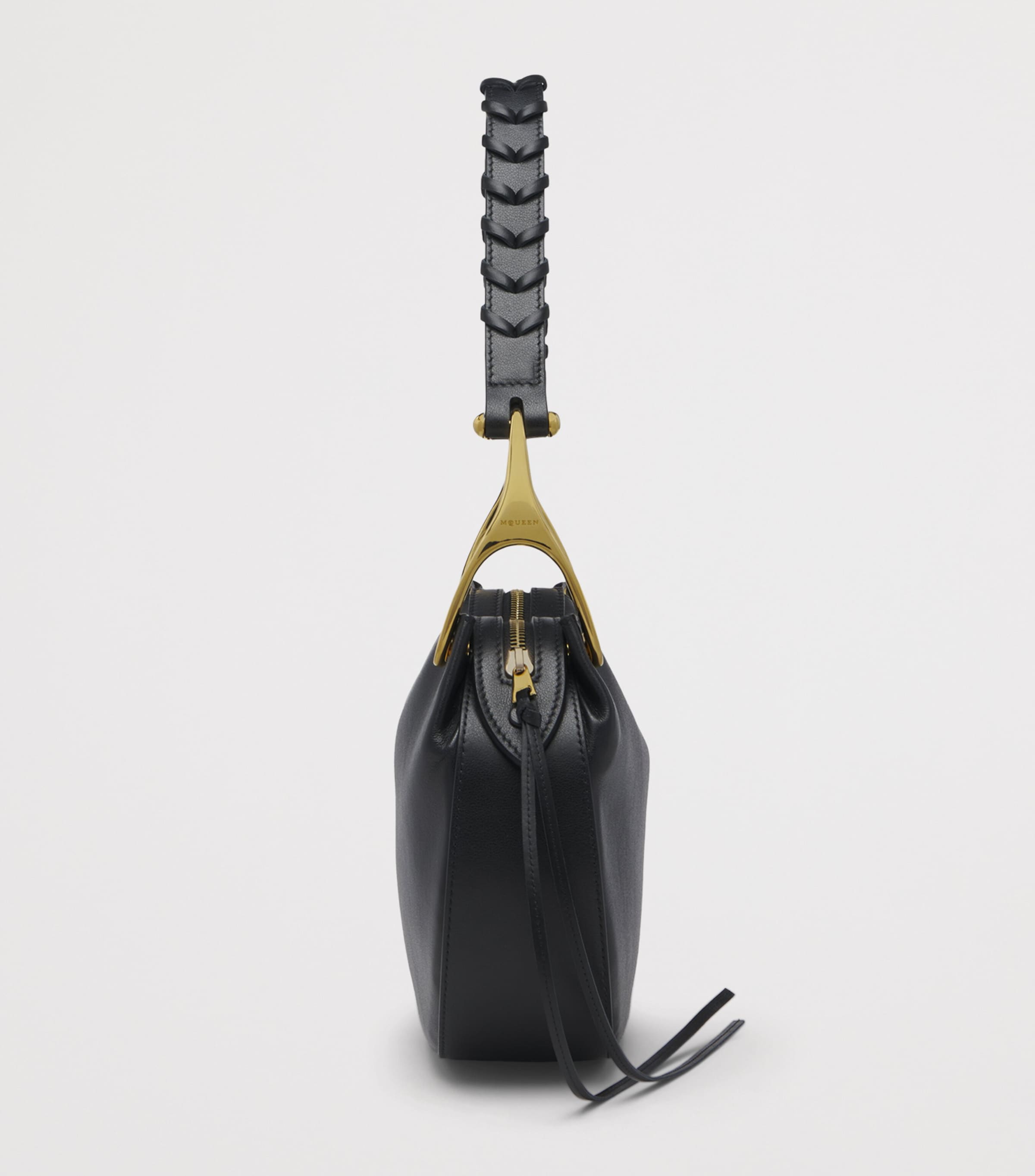 McQueen Leather Wishbone Top-Handle Bag Image 3