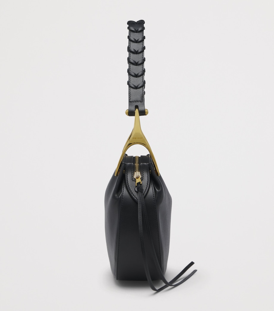 McQueen Leather Wishbone Top-Handle Bag Image 3