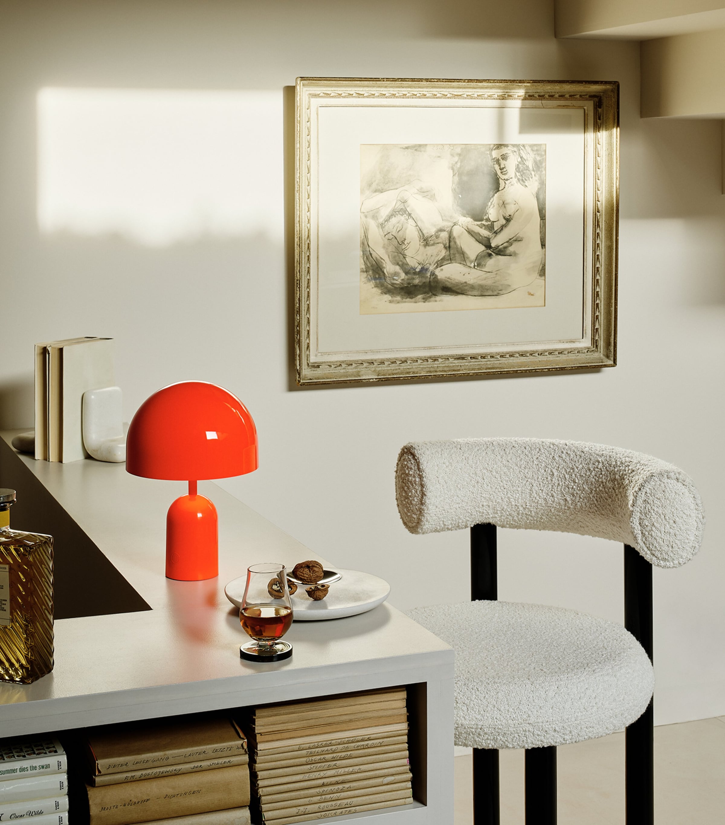Portable Bell Table Lamp FLUORESCENT ORANGE Image 4