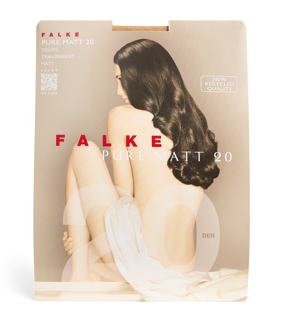 Falke Womens Pure Matt 20 Tights Sun Image 1