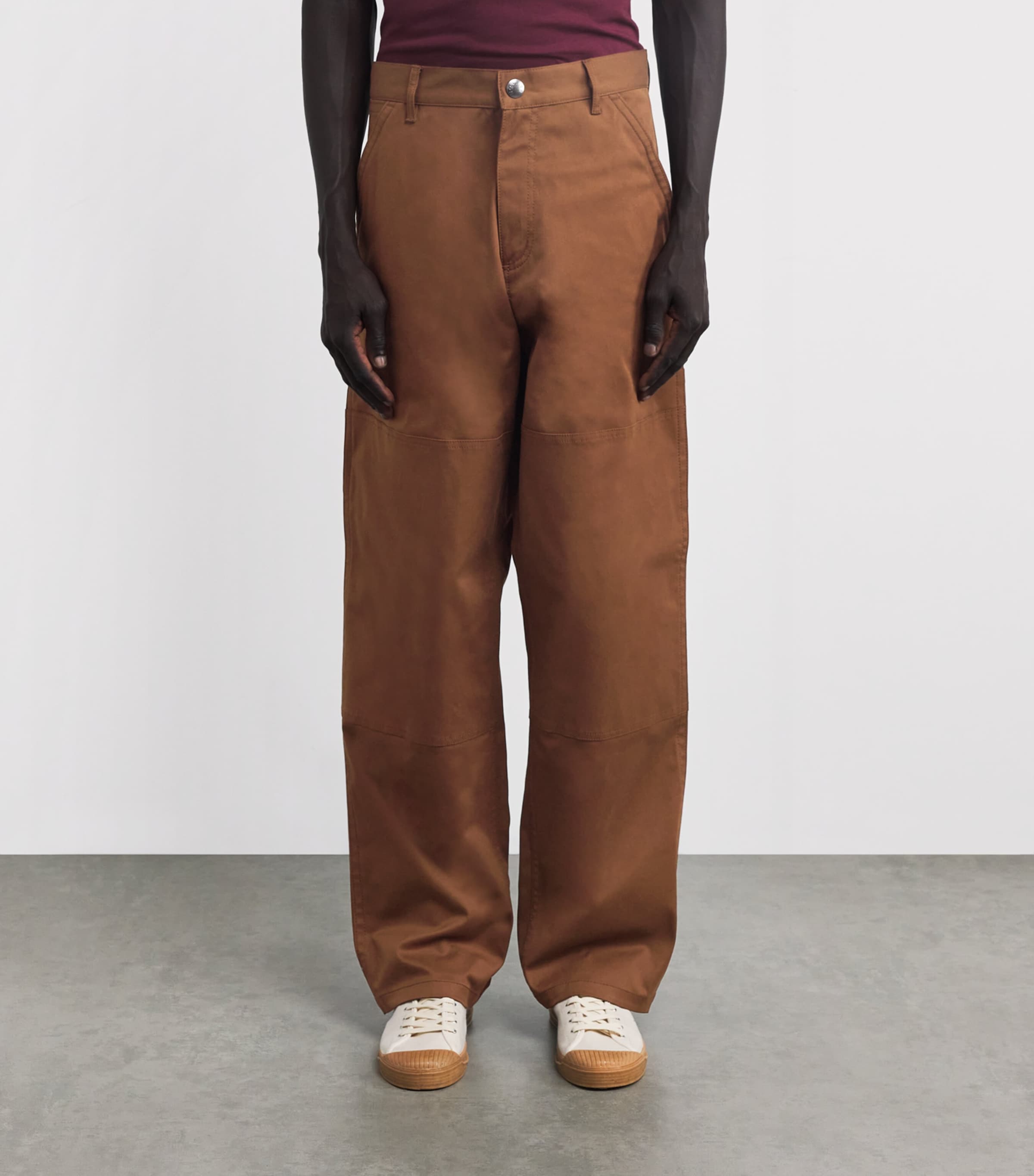 Cotton Gabardine Straight Trousers 253 Image 3