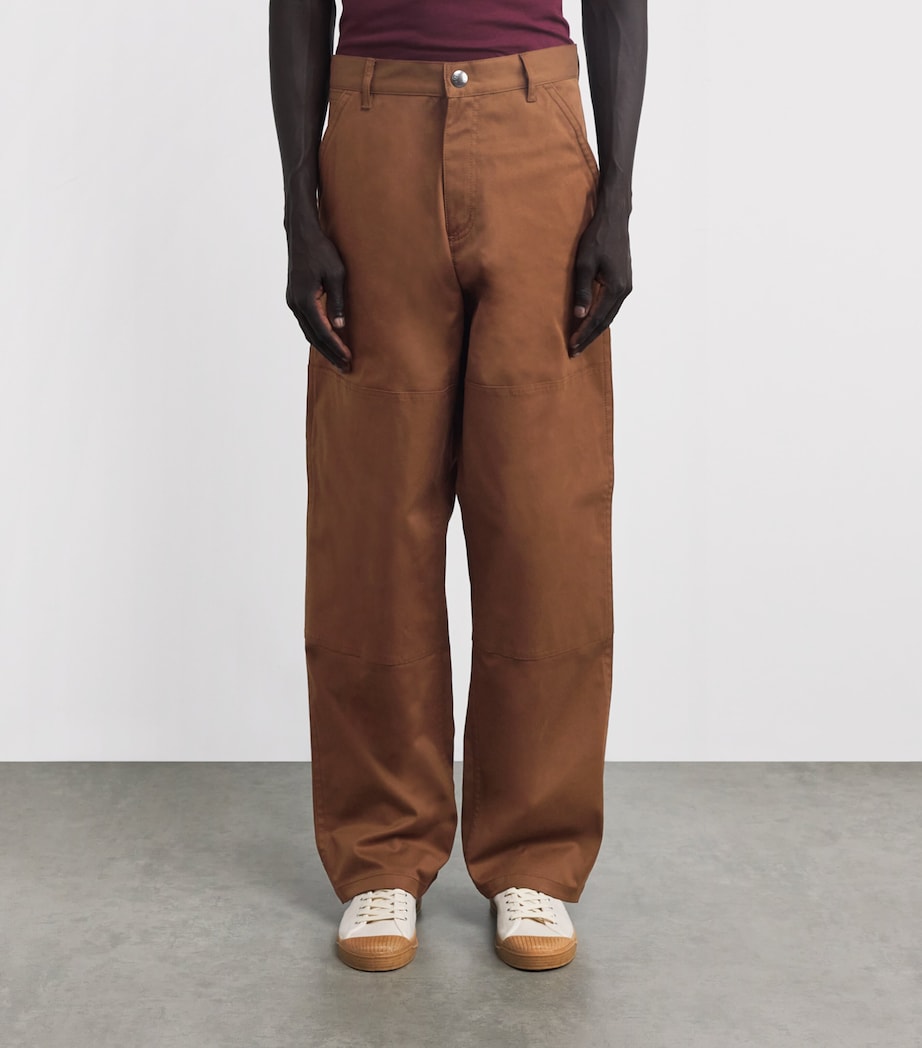 Cotton Gabardine Straight Trousers 253 Image 3