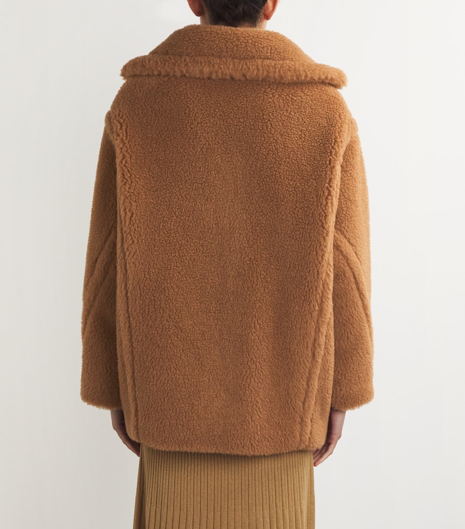 Alpaca-Blend Short Teddy Coat CAMEL Image 4
