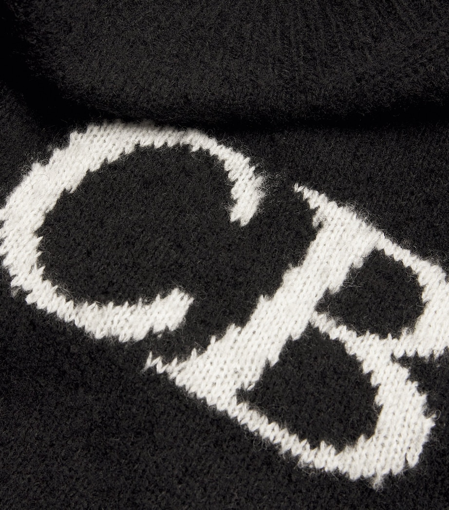 Wool-Blend Logo Sweater BLACK 000 Image 5