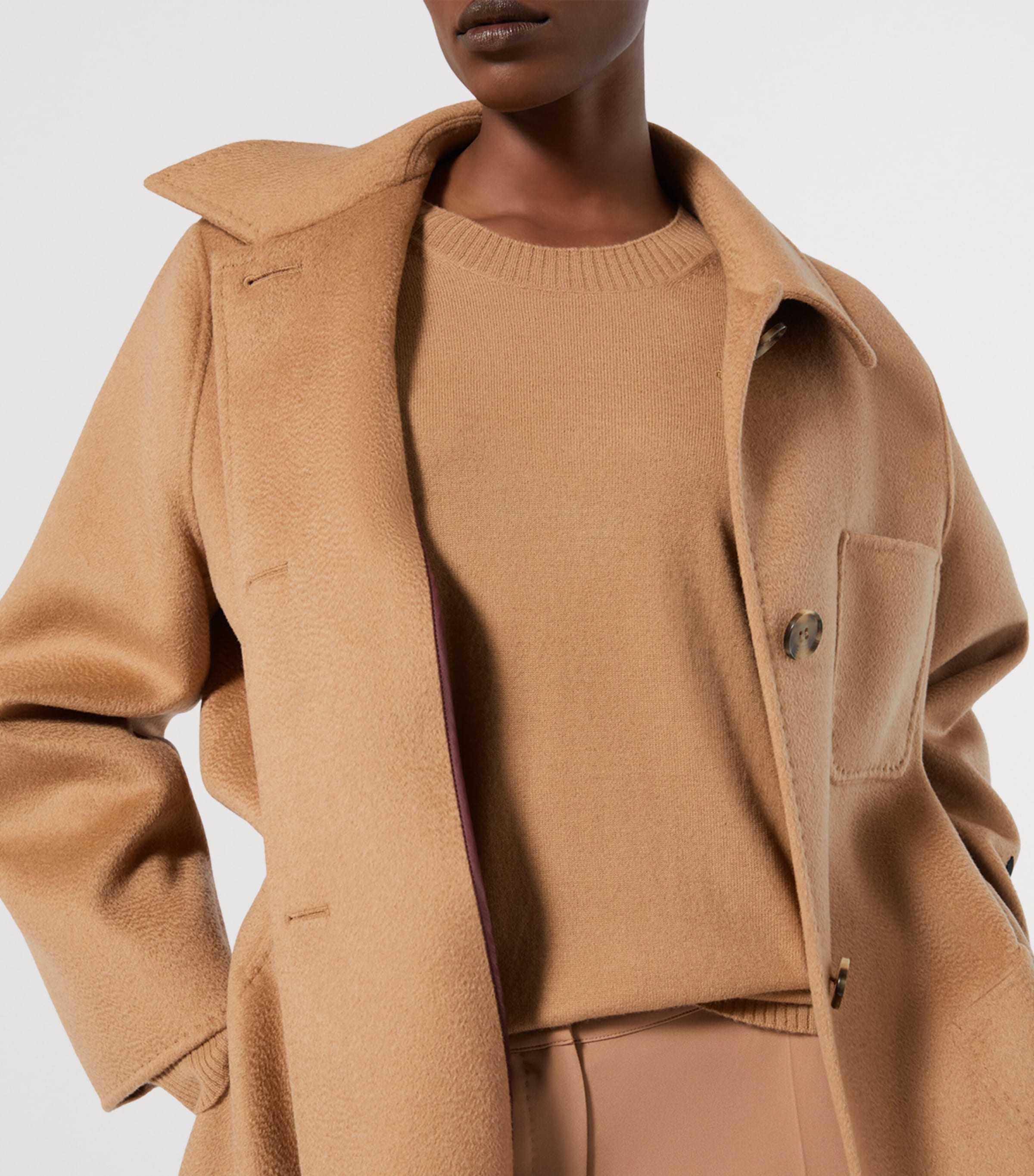 Virgin Wool Coat CAMEL Image 5