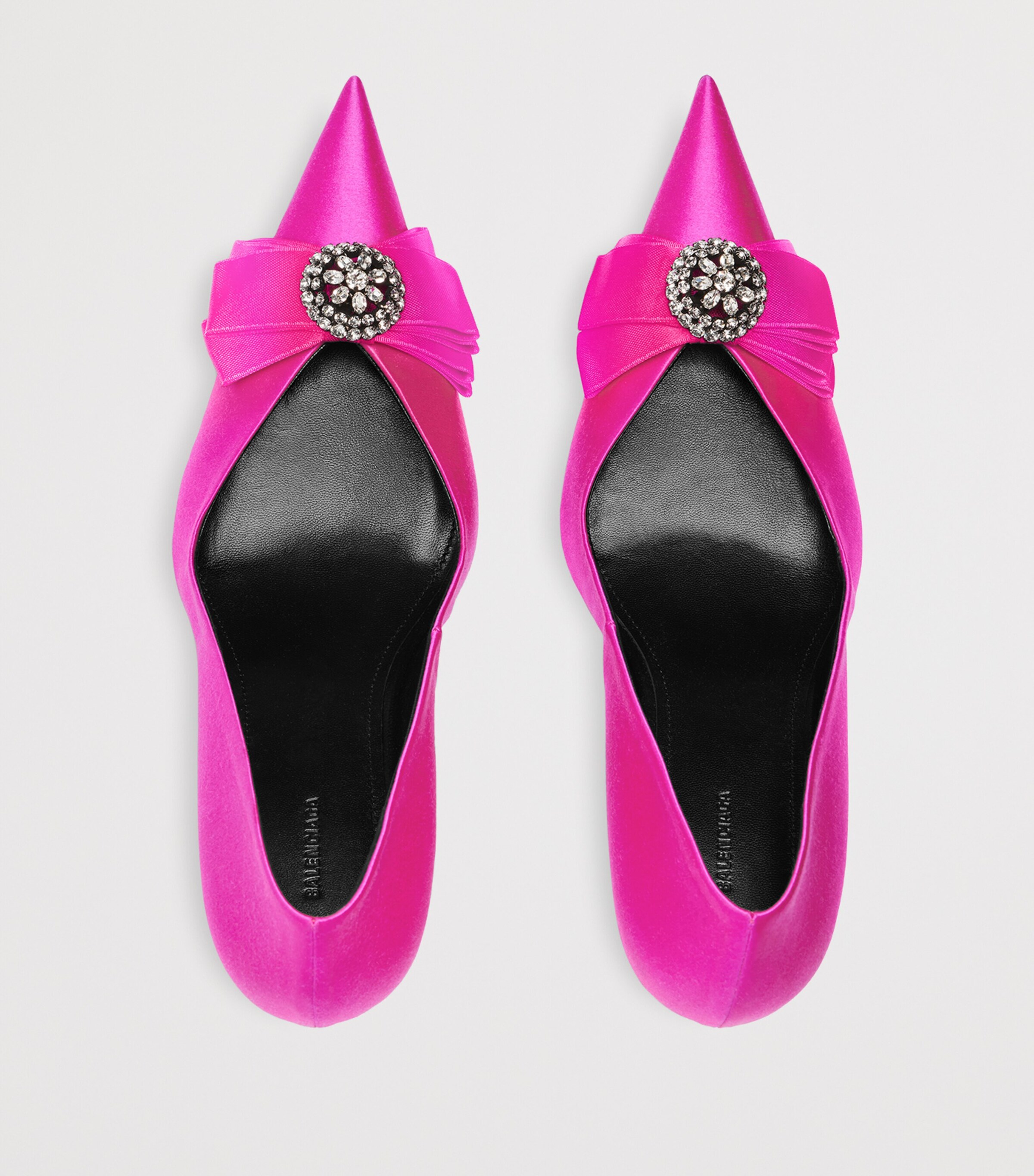 Balenciaga Satin Avenue Palazzo Pumps 90 Image 6