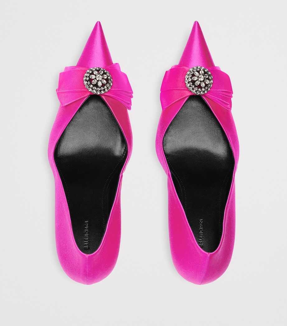 Balenciaga Satin Avenue Palazzo Pumps 90 Image 6