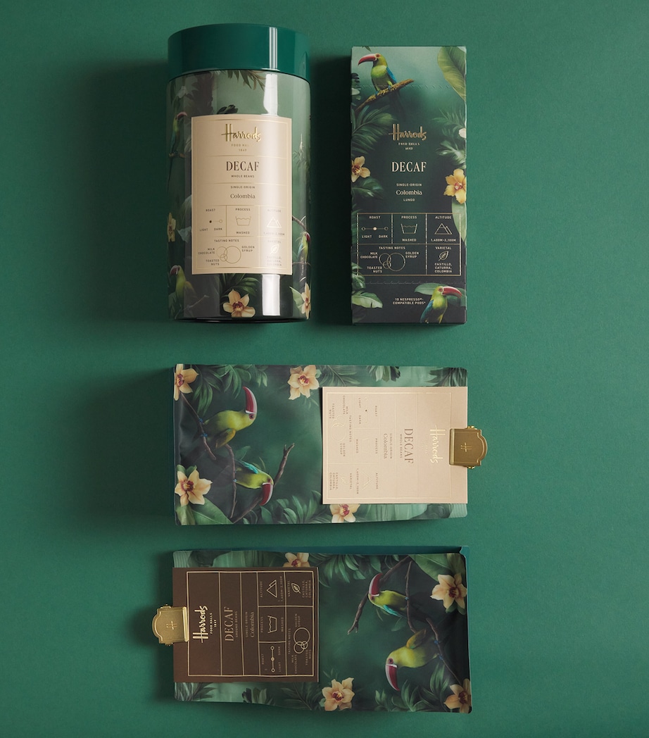 Harrods Decaf Blend Coffee Beans Tin (250g) Image 3