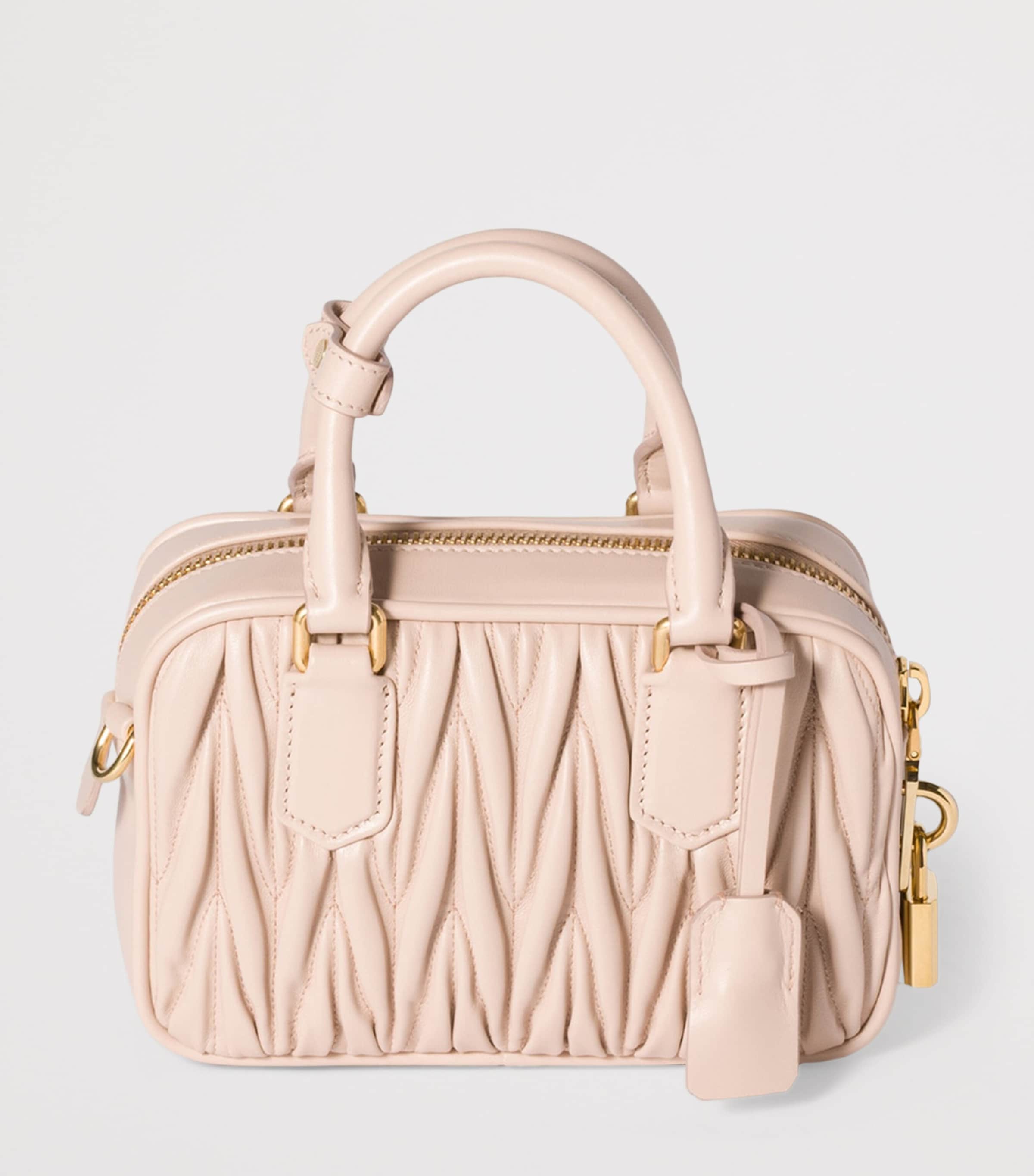 Matelassé Leather Arcadie Top-Handle Bag F0236 Image 4