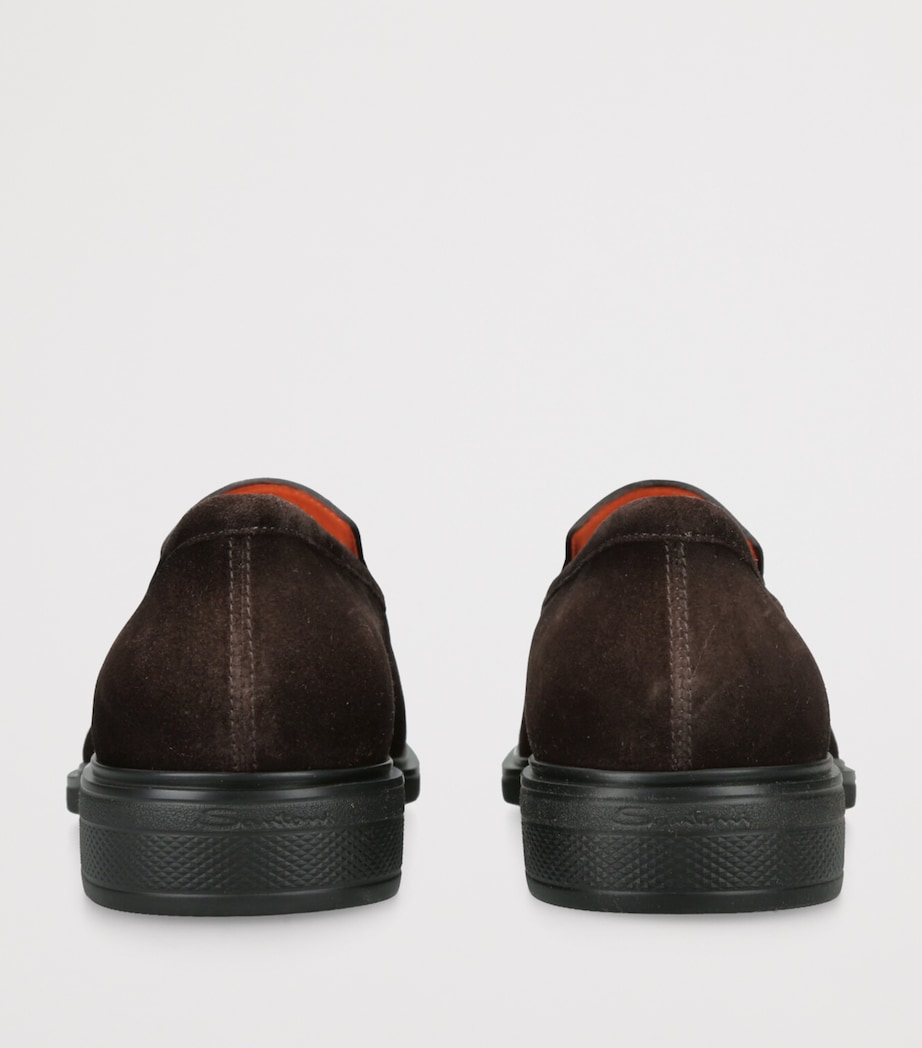 Suede Easy Penny Loafers DARK BROWN Image 2