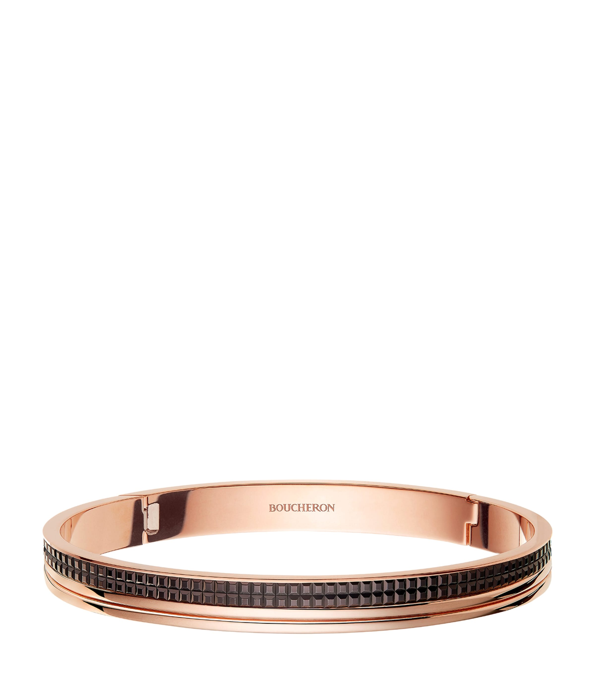 Boucheron 18kt Recycled Gold Quatre Classique Bangle In Pink