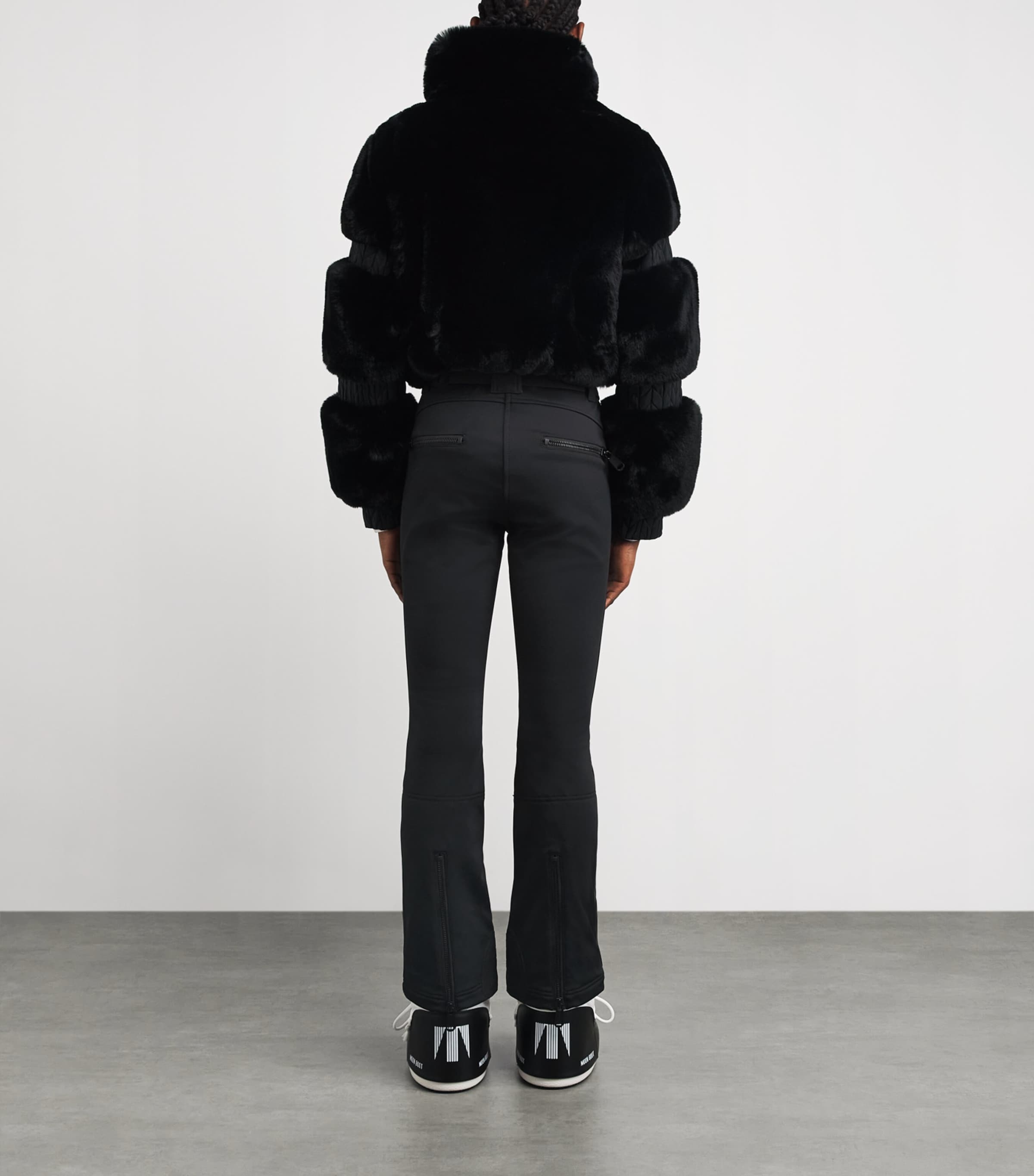 Faux Fur Lieke Ski Suit 9000 BLACK Image 3