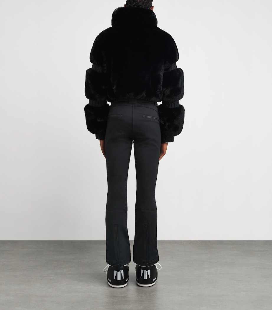 Faux Fur Lieke Ski Suit 9000 BLACK Image 3