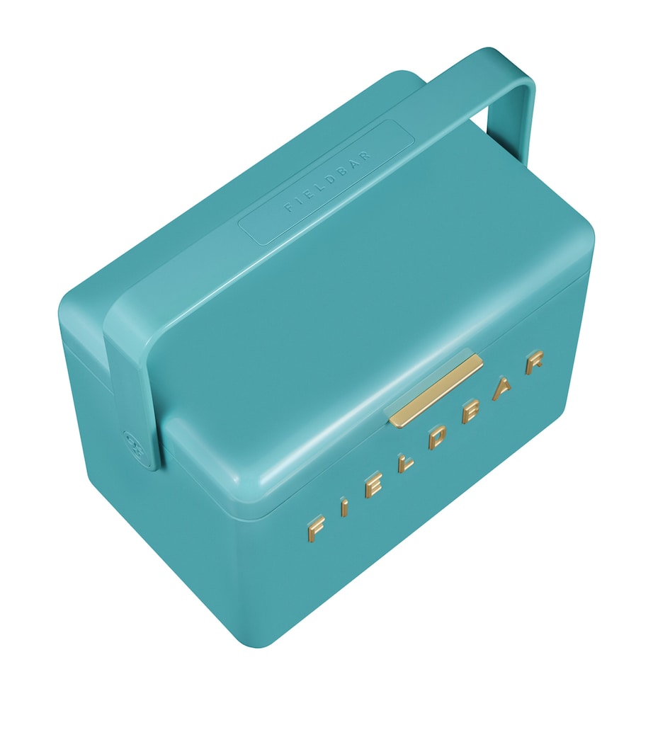 Mini Bar Cooler Box with Leather Sling (4L) BLUE Image 5