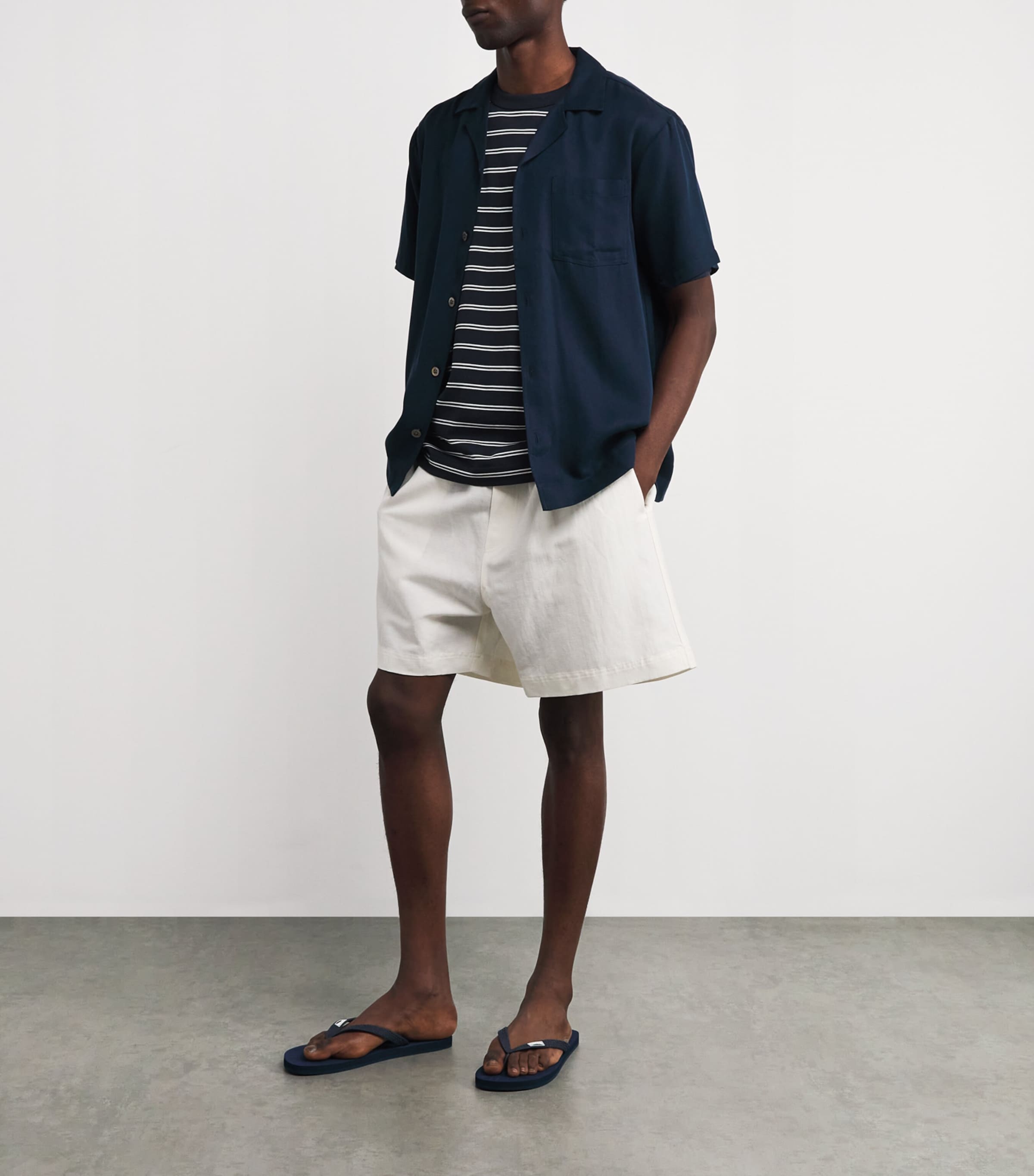 Disco Stars Flip Flops 390-NAVY Image 6