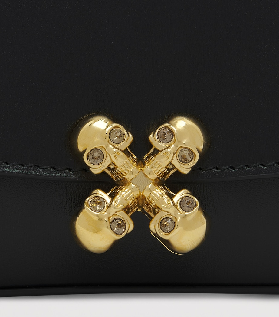 Small Leather Skull Flower Cross-Body Bag 1000 Image 6