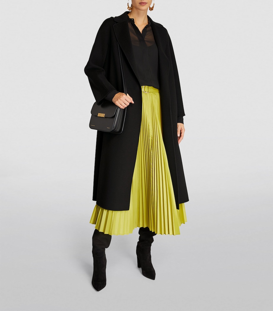 Max Mara Womens Wool Trench Coat Black Image 6