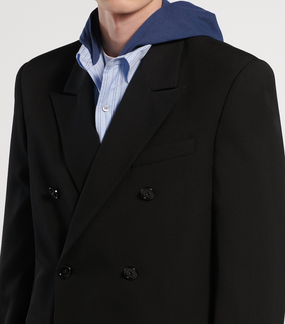 Balenciaga Mens Wool Double-Breasted Jacket Image 6