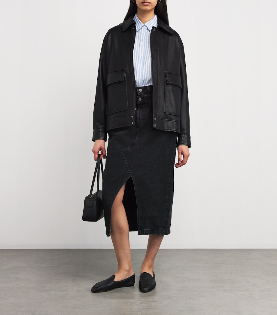 Linen Stripe Shirt LIGHT BLUE Image 2