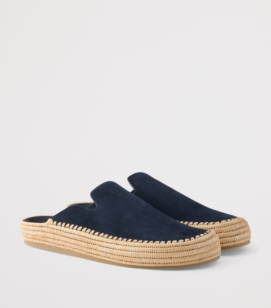 Prada Suede Espadrille Mules Image 2