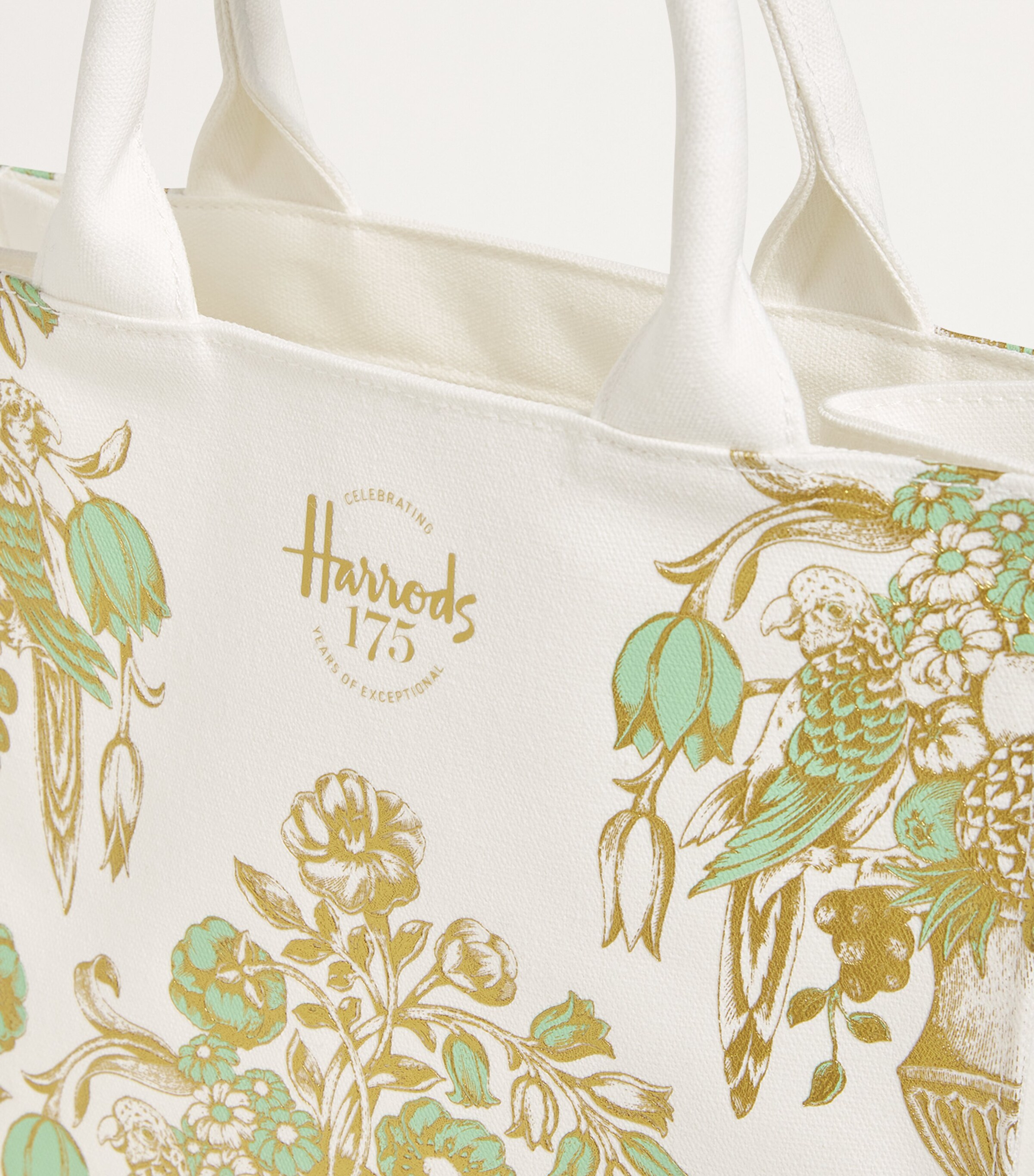 Harrods 175 Anniversary Edition Small Tote Bag Ivory Image 6