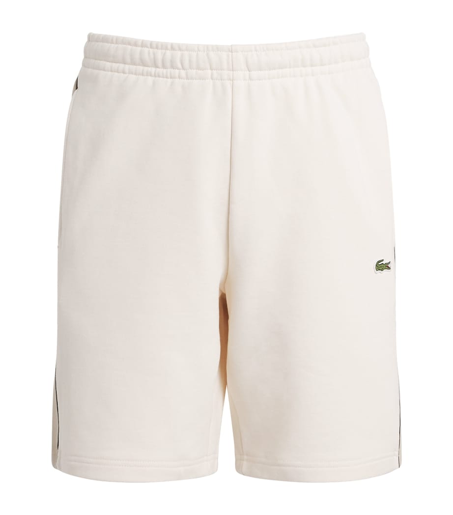 Lacoste Mens Jersey Colour-Block Sweatshorts Beige Image 1