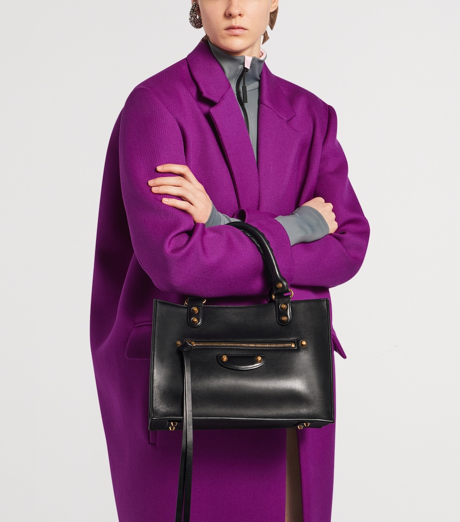 Balenciaga Medium Leather Le City Tote Bag Image 6