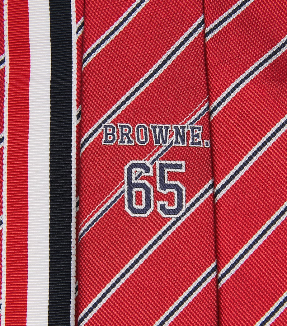 Thom Browne Silk Browne 65 Tie Red Image 3
