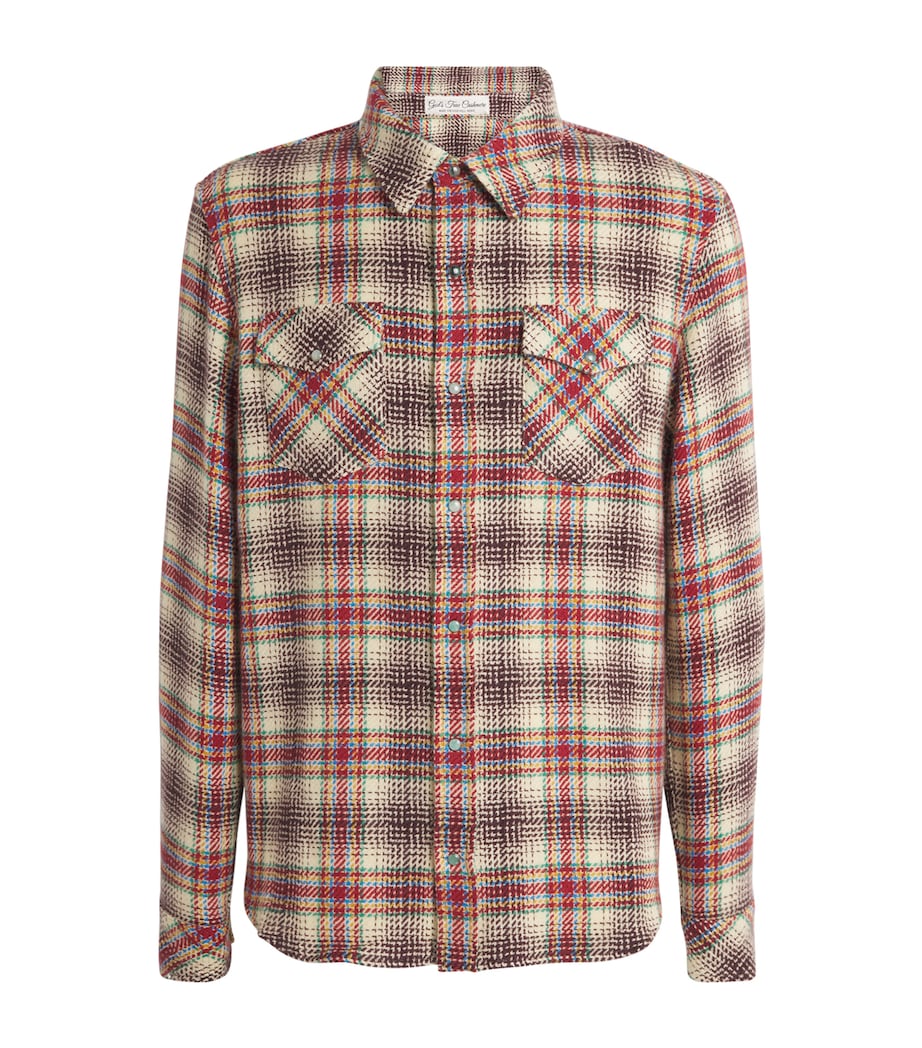 Cashmere Tartan Overshirt TARTAN / EMERALD Image 1