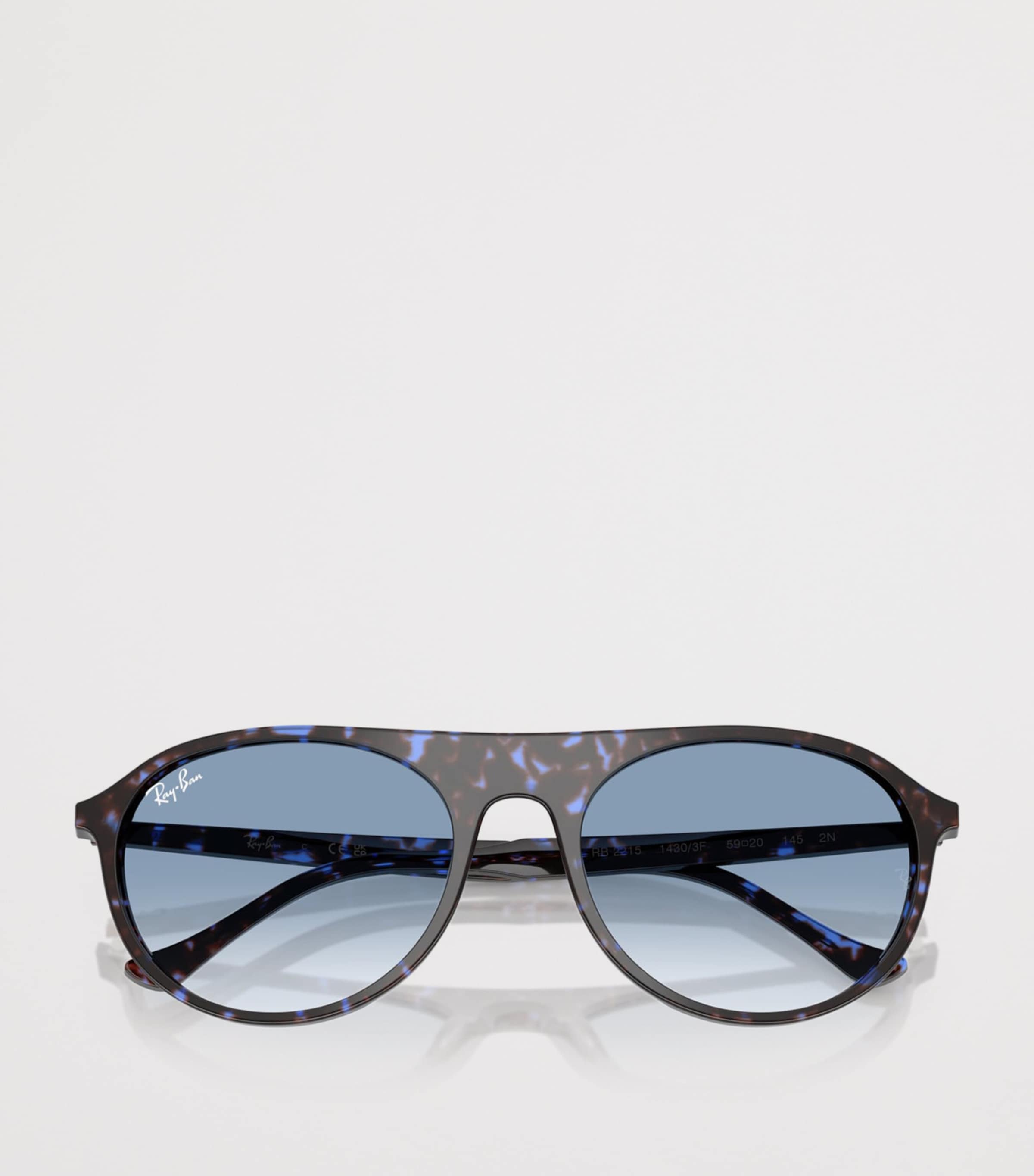 Ray-Ban RB2215 Rounded Square Sunglasses Blue Image 5