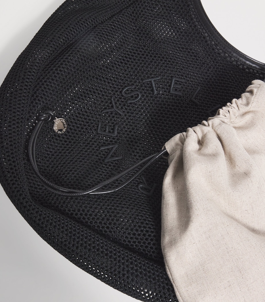 Mesh Logo Tote Bag 1000 BLACK Image 4