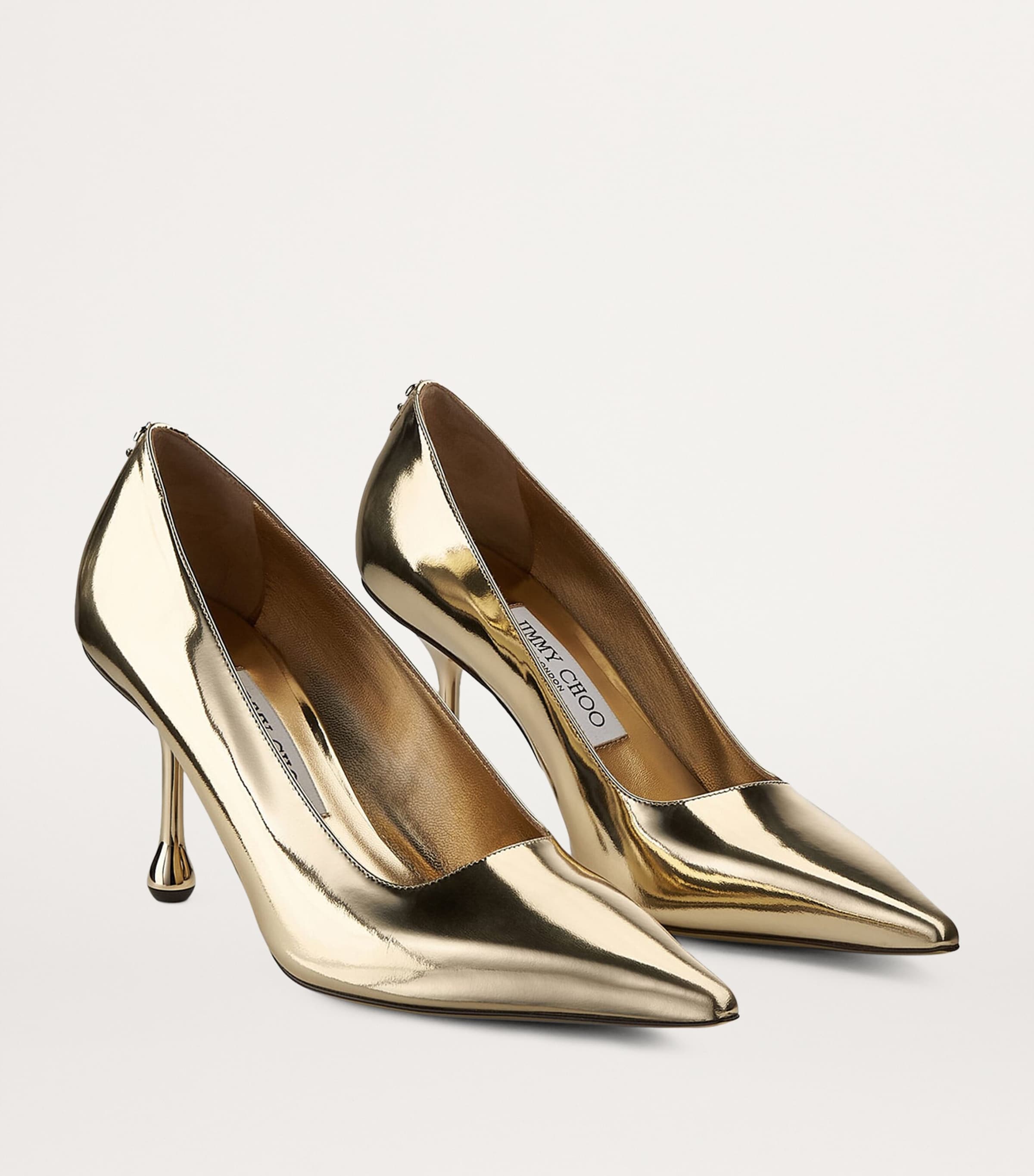 パンプス Jimmy Choo Ixia 80' Black Nappa Leather Pumps Ixia 80 |Black Satin Crystal Mesh Pumps | JIMMY CHOO