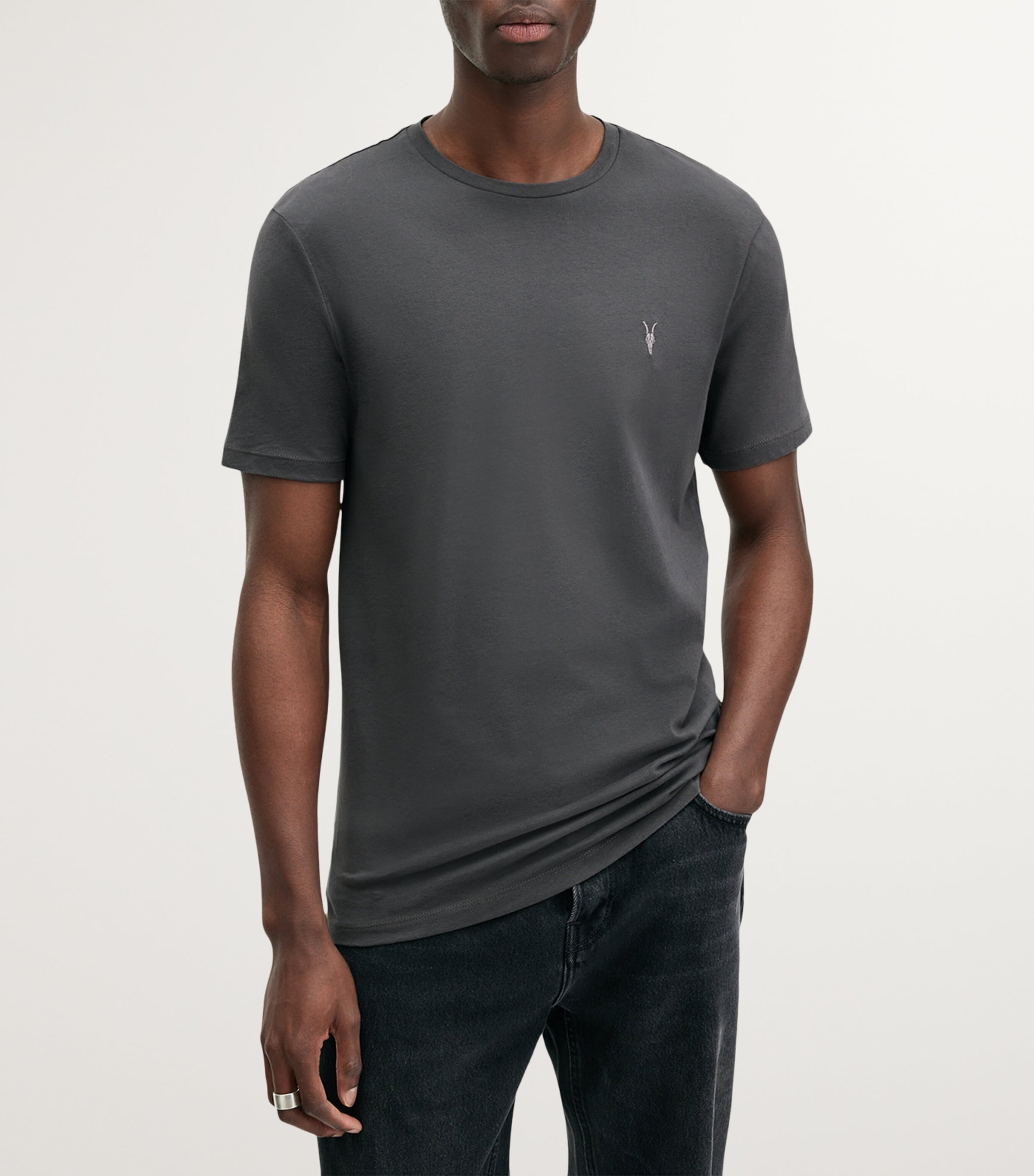 Cotton Brace T-Shirt CARTER GREY Image 2