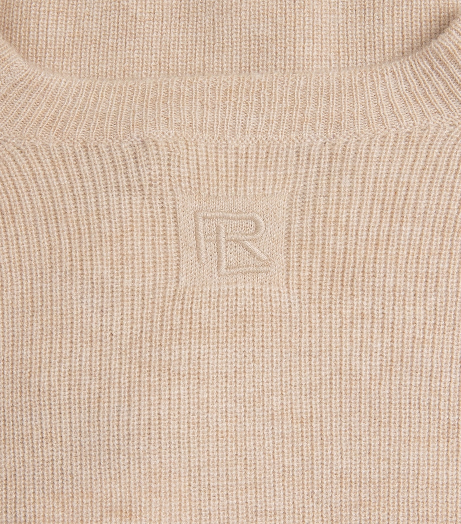 Ralph Lauren Purple Label Mens Cashmere Crew-Neck Sweater Champagne Melange Image 6