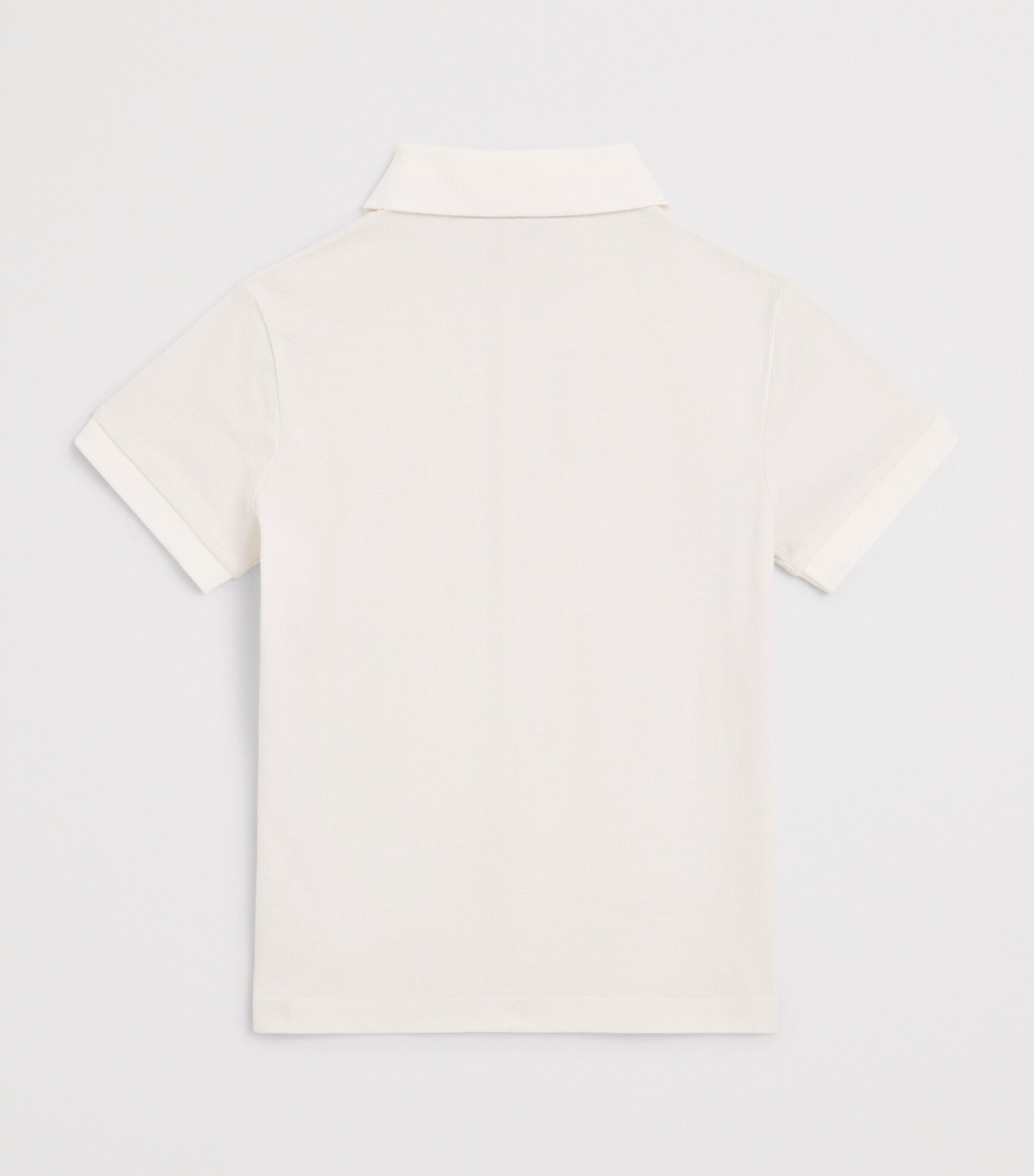Emporio Armani Kids Cotton Piqué Polo Shirt (4-16 Years) White Sand Image 2
