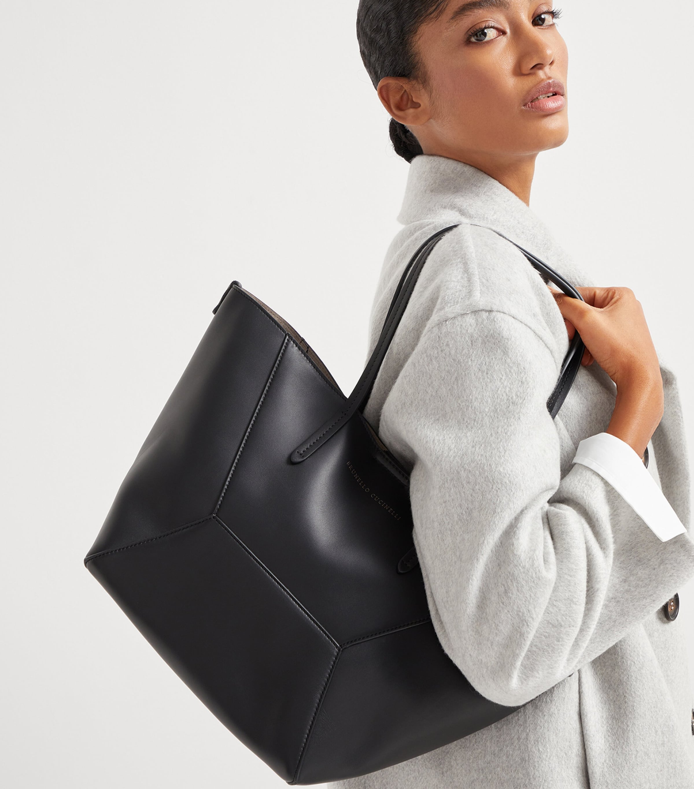 Small Calfskin BC Duo Tote Bag C101 Image 2