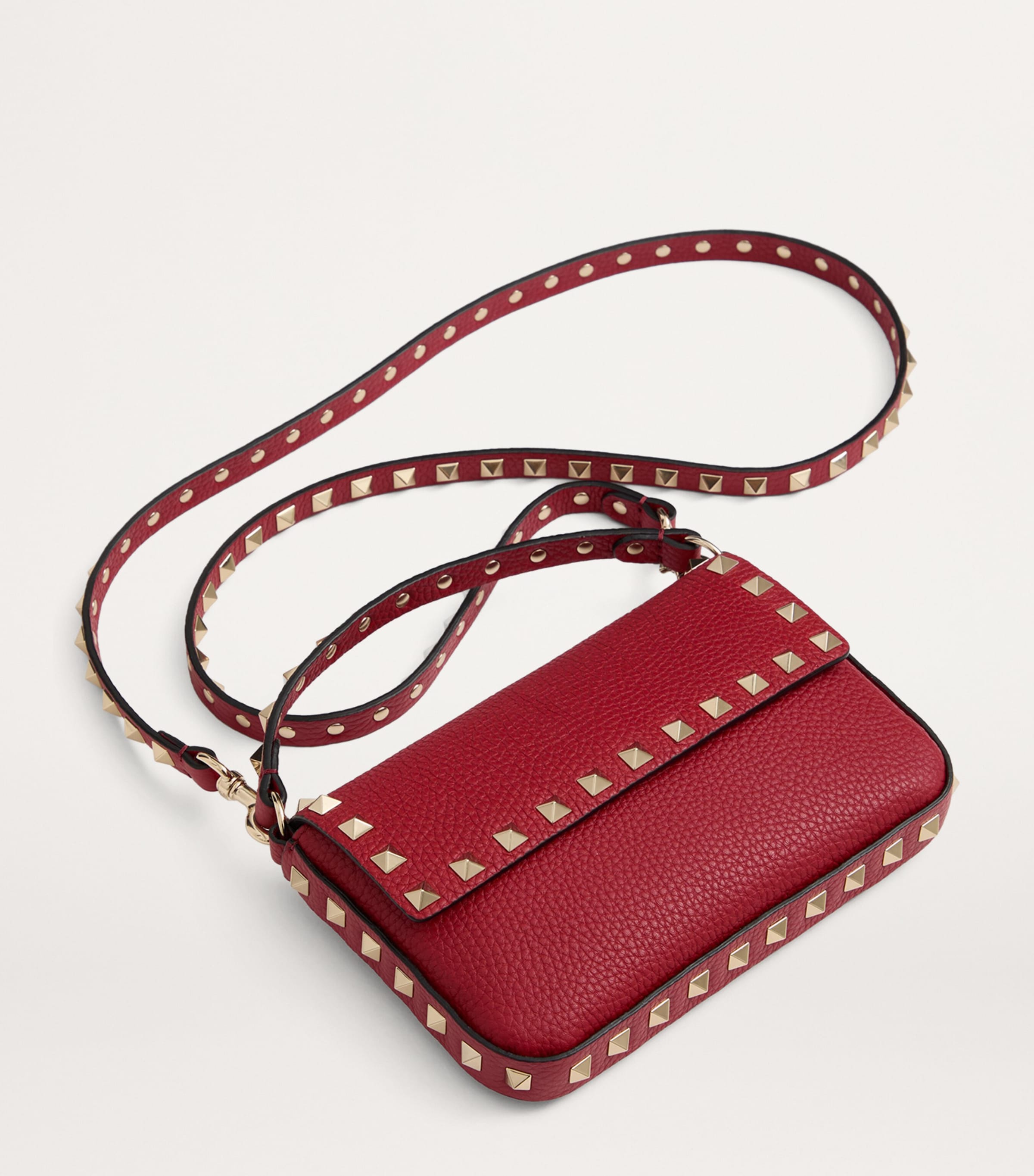 Valentino Garavani Leather Rockstud Mini Bag | Harrods US