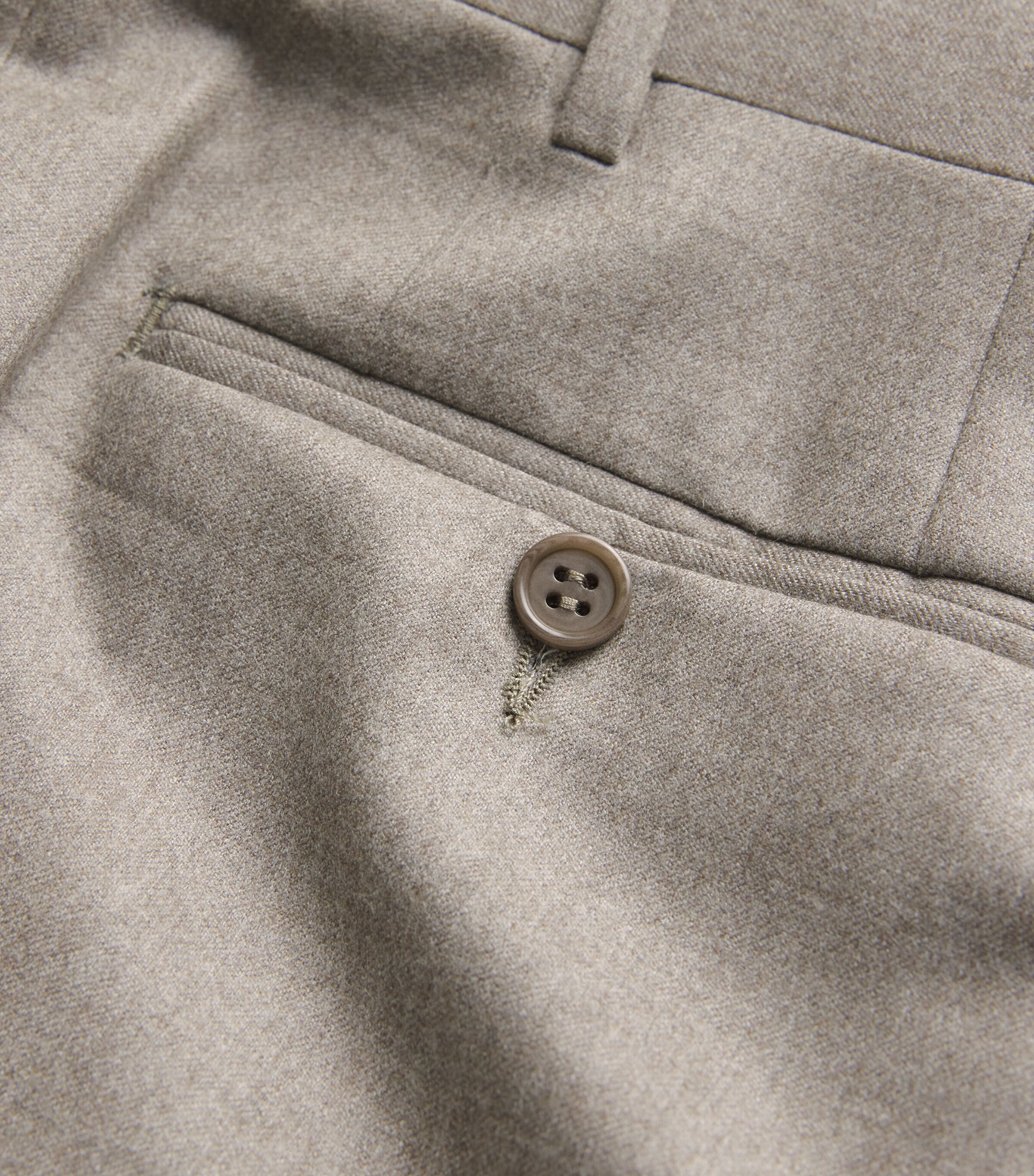 Canali Mens Wool Chinos Image 5